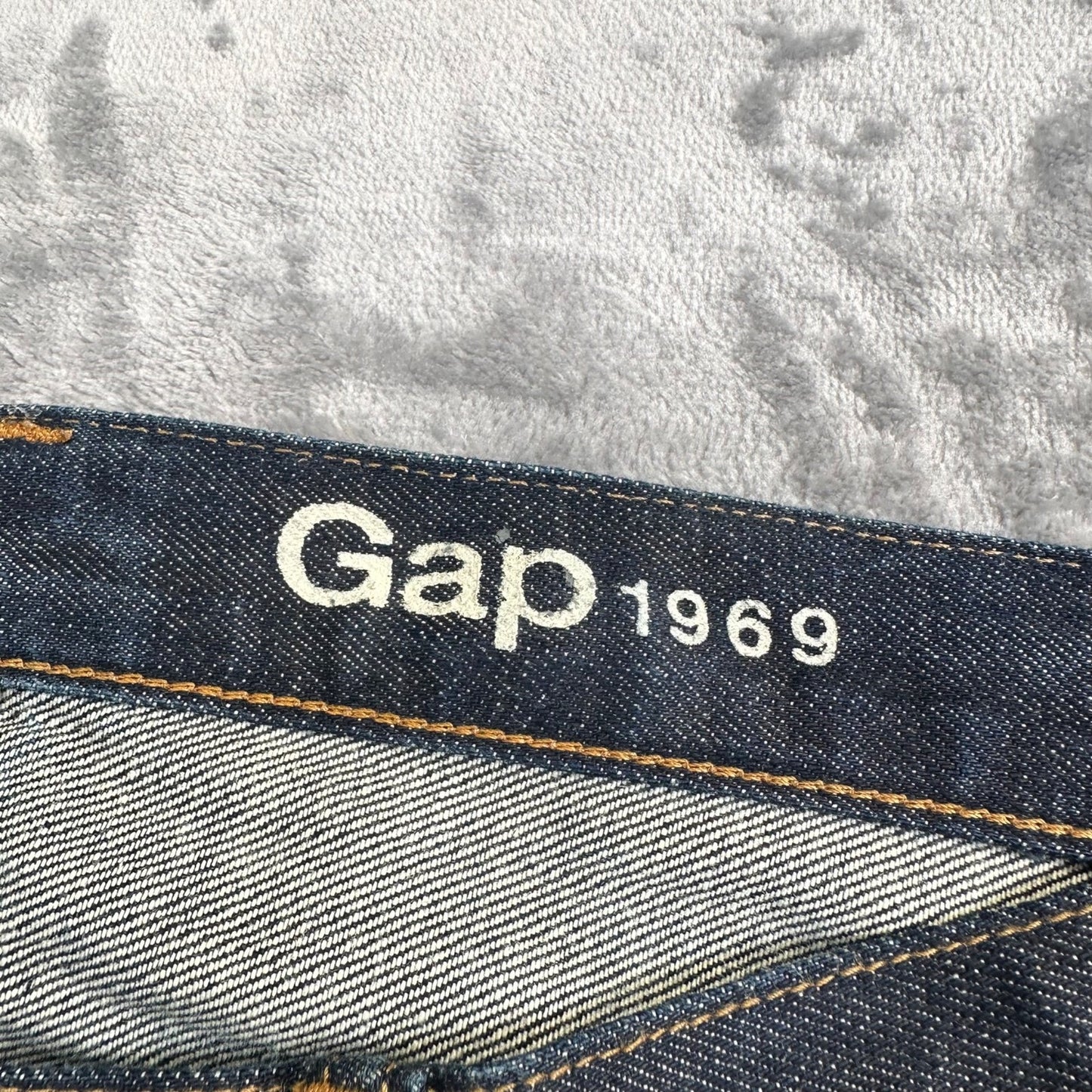 Gap 1969 Men's Straight Jeans 32x34 Dark Wash Blue Denim NWOT