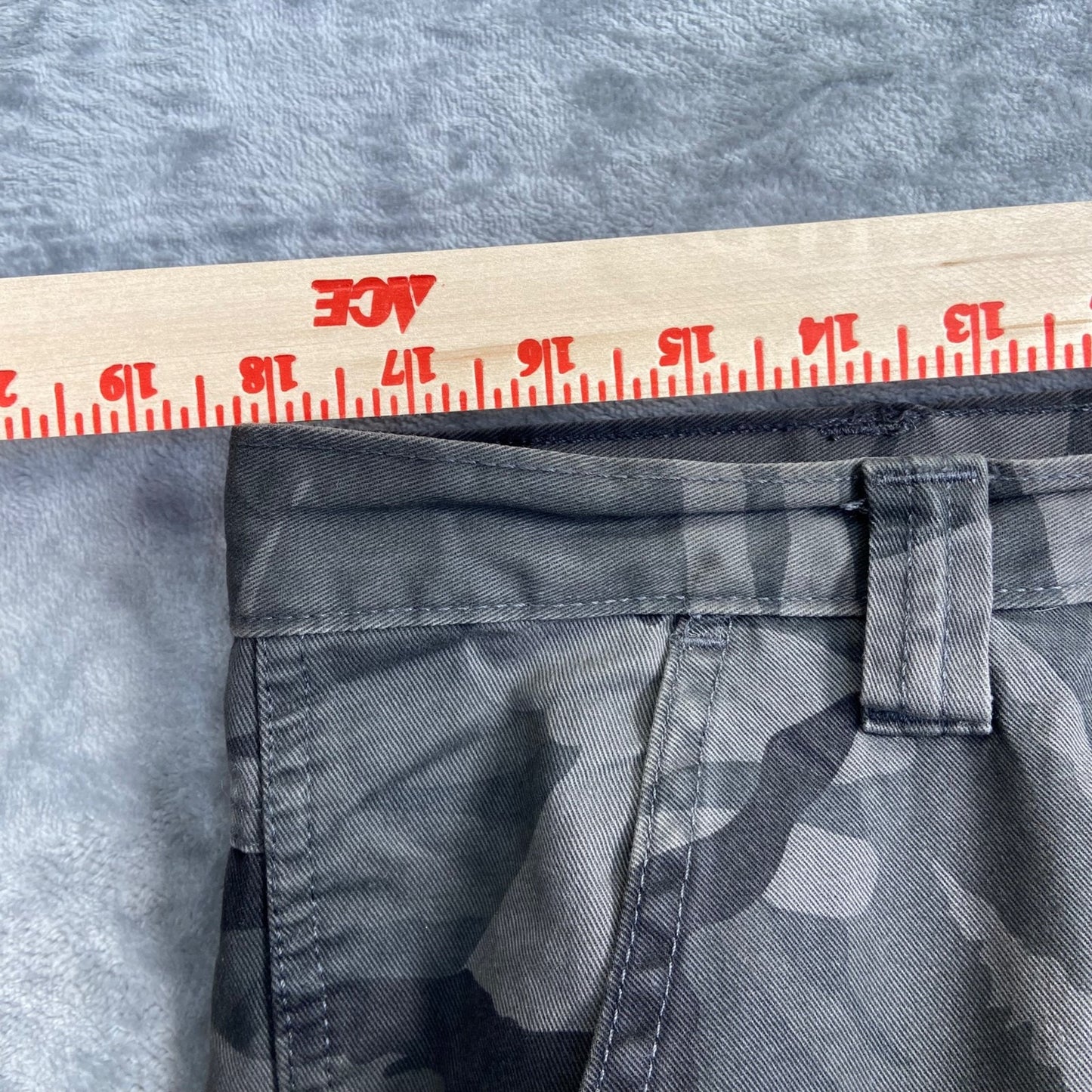 Wrangler Originals Cargo Pants Men's 34x32 Camo 100% Cotton Outdoor