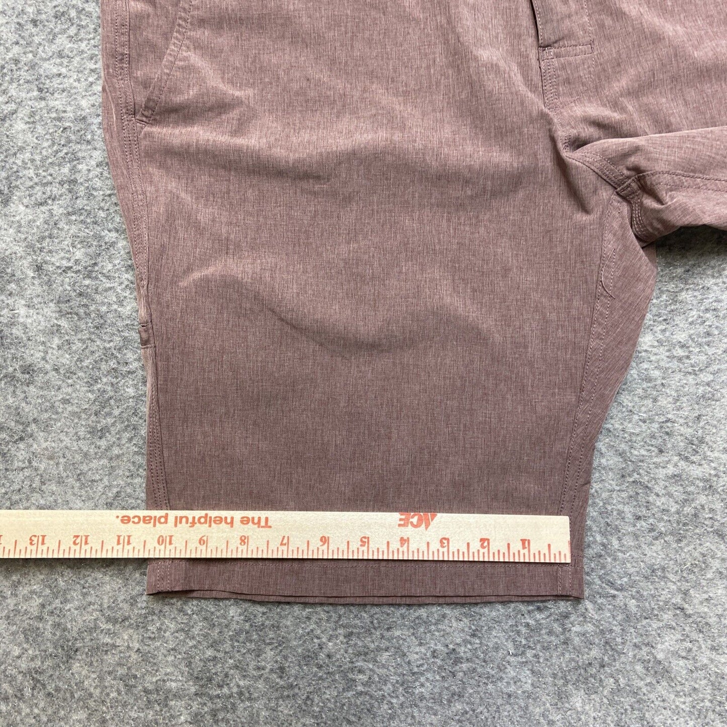 7 Diamonds Velocity Performance Short Men's Size 38 Mauve Brown Shorts