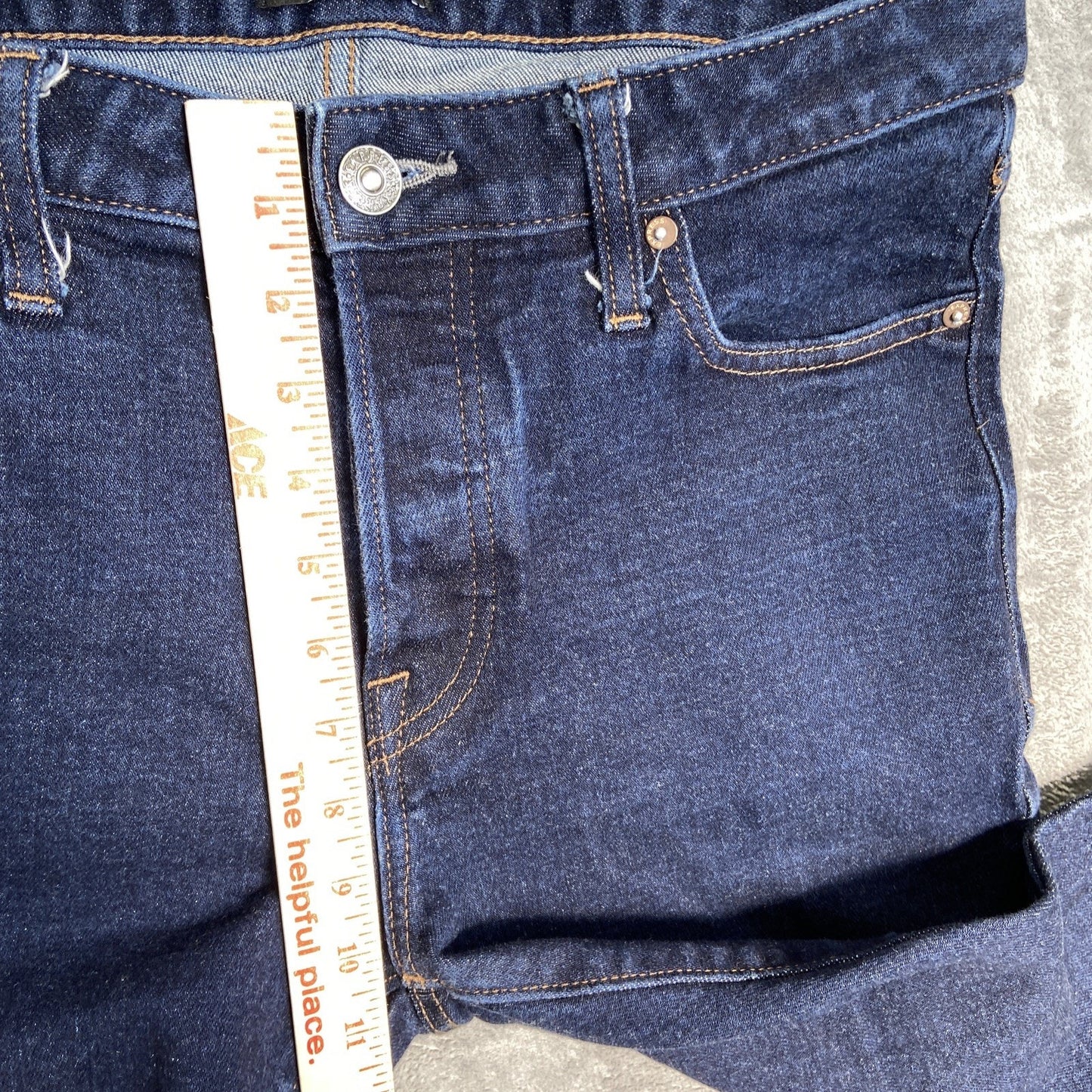 Express Selvedge Slim Jeans Mens Size 33x30 Blue Dark Wash Denim