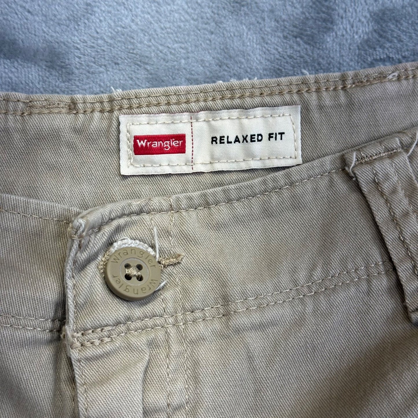 Wrangler Men's Relaxed Fit Cargo Pants 36x30 Khaki