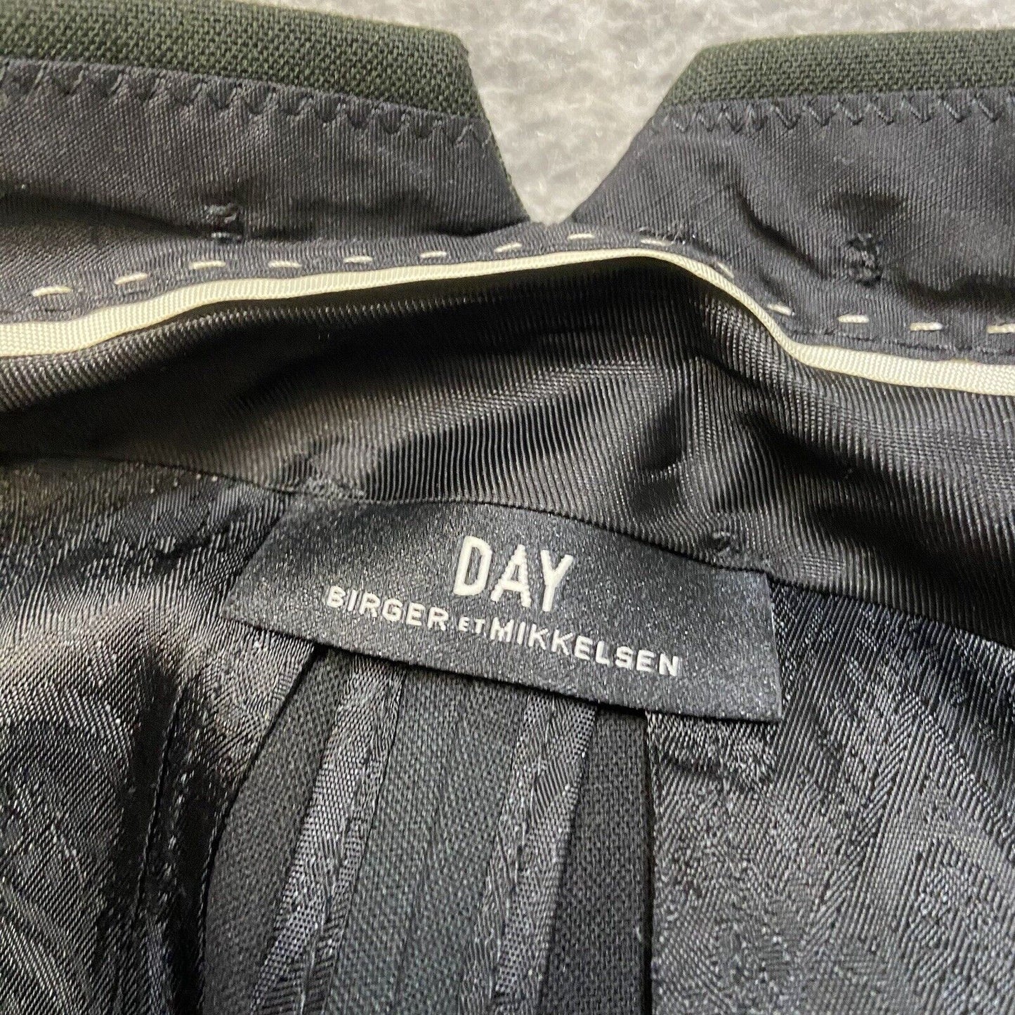 Day Birger et Mikkelsen Striped Tailored Pants Women's EU 36 US 4/6 Green Black