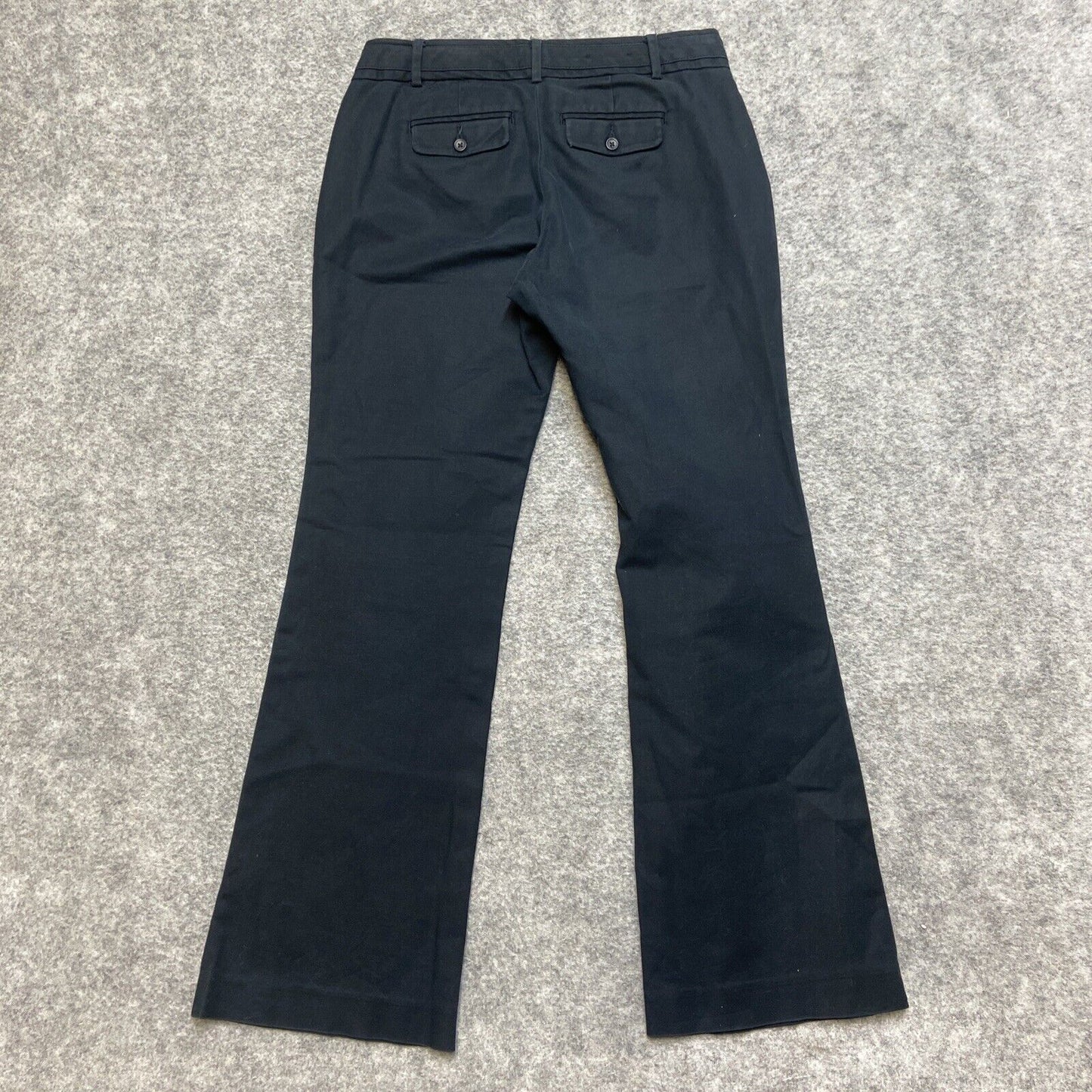 Banana Republic Ryan Fit Flared Chino Pants Women's Size 0S Black Pants
