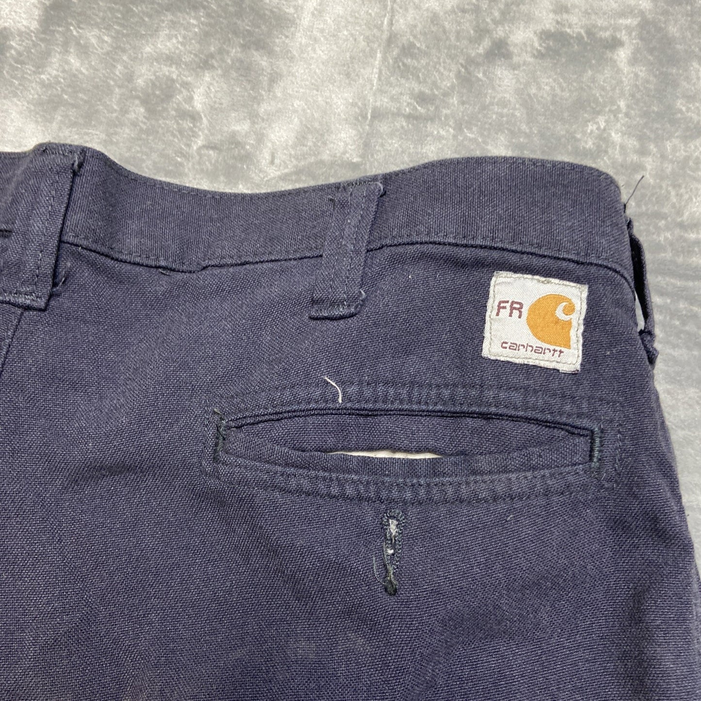 Lot of 5 Carhartt FR Chino / Cargo Pants Men's Size 32x28 Blue Grade A/B