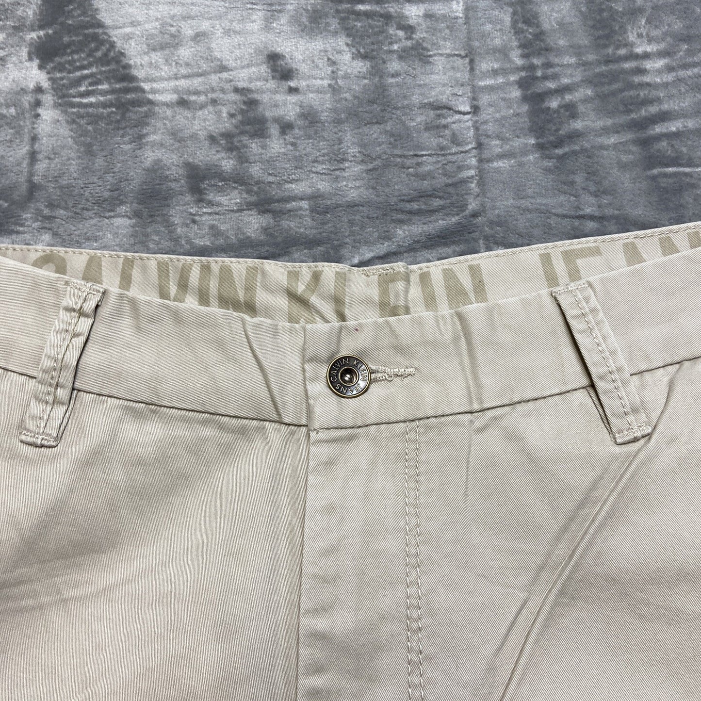 Calvin Klein Straight Chino Pants Men's Size 34 White Pants