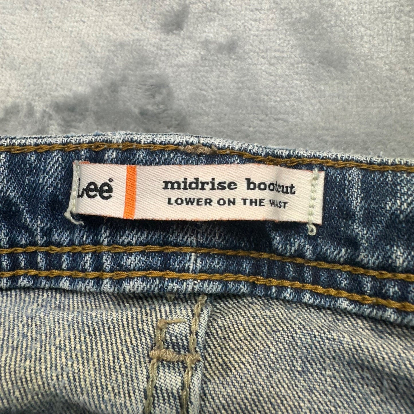 Lee Women's Midrise Bootcut Jeans Size 14M Blue Denim #534424