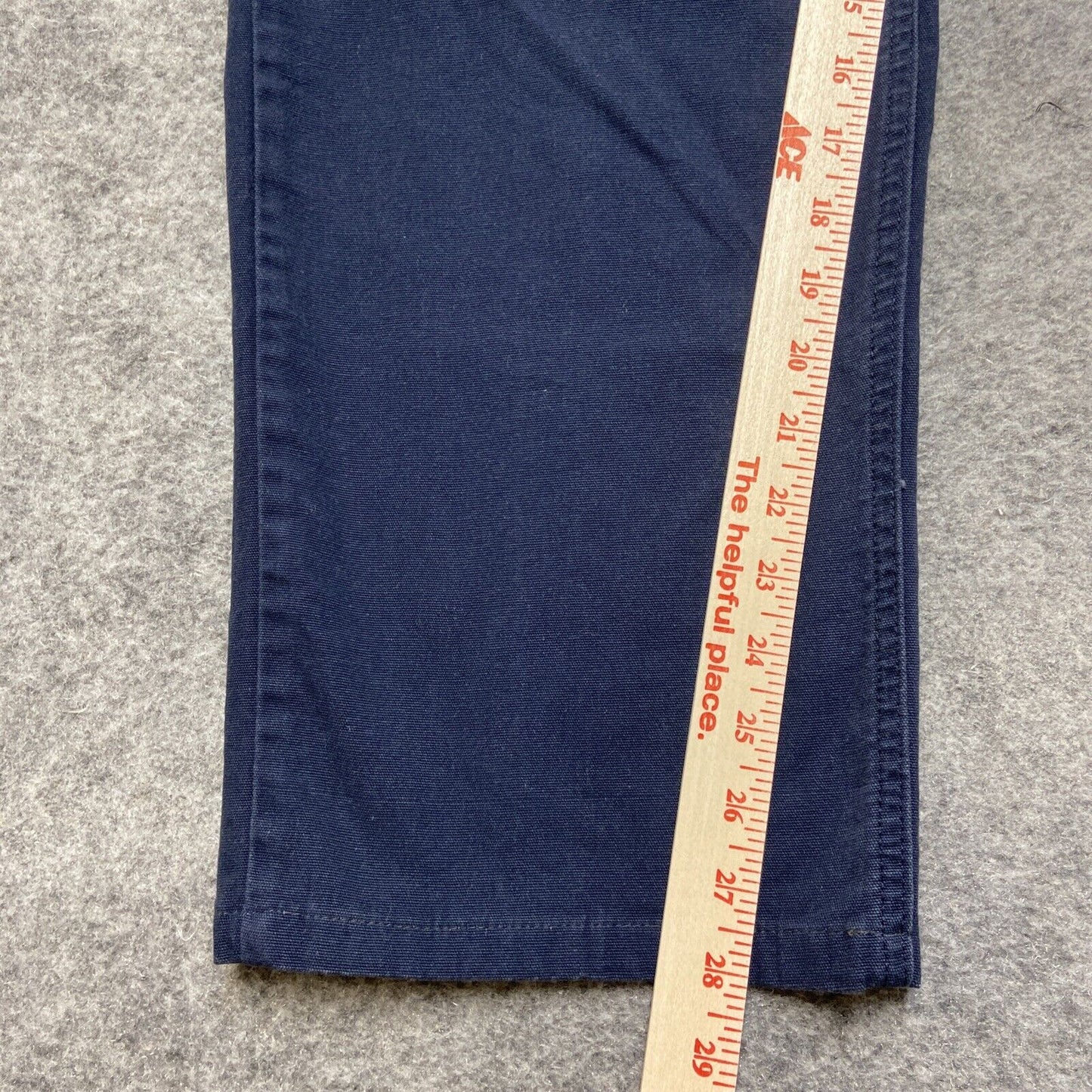 Diamond Gusset Straight Jeans Men's Size 37x30 Dark Blue Lynchburg Canvas Pants