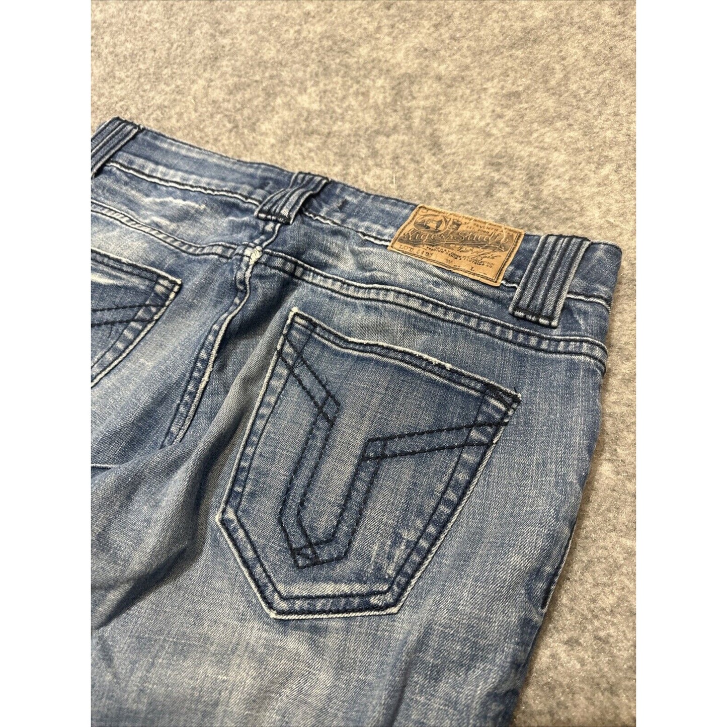 VIGOSS Studio The Thompson Roll Skinny Women's Distressed Jeans Size 31 Blue