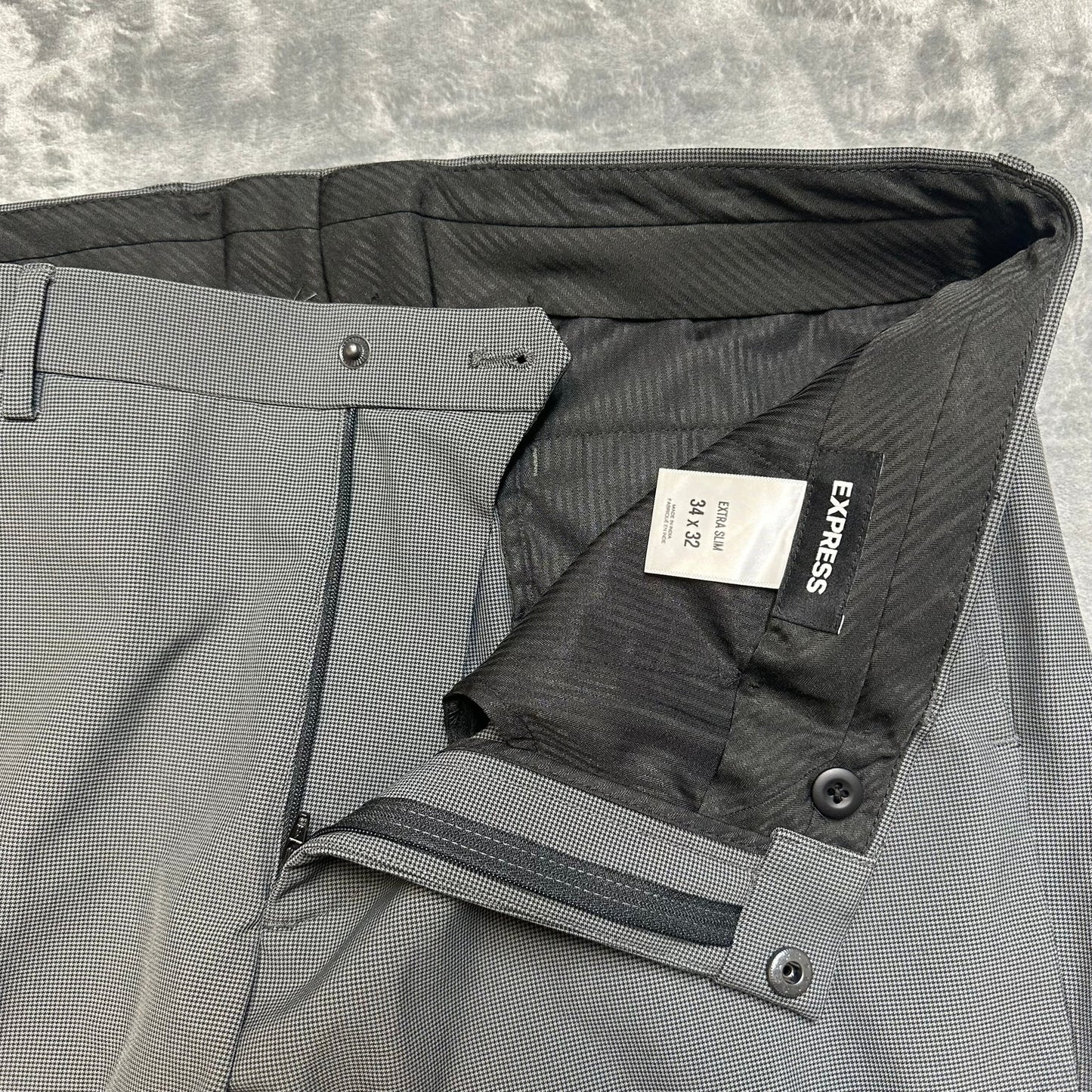 Express Slim Dress Pants Men's Size 34x32 Gray
