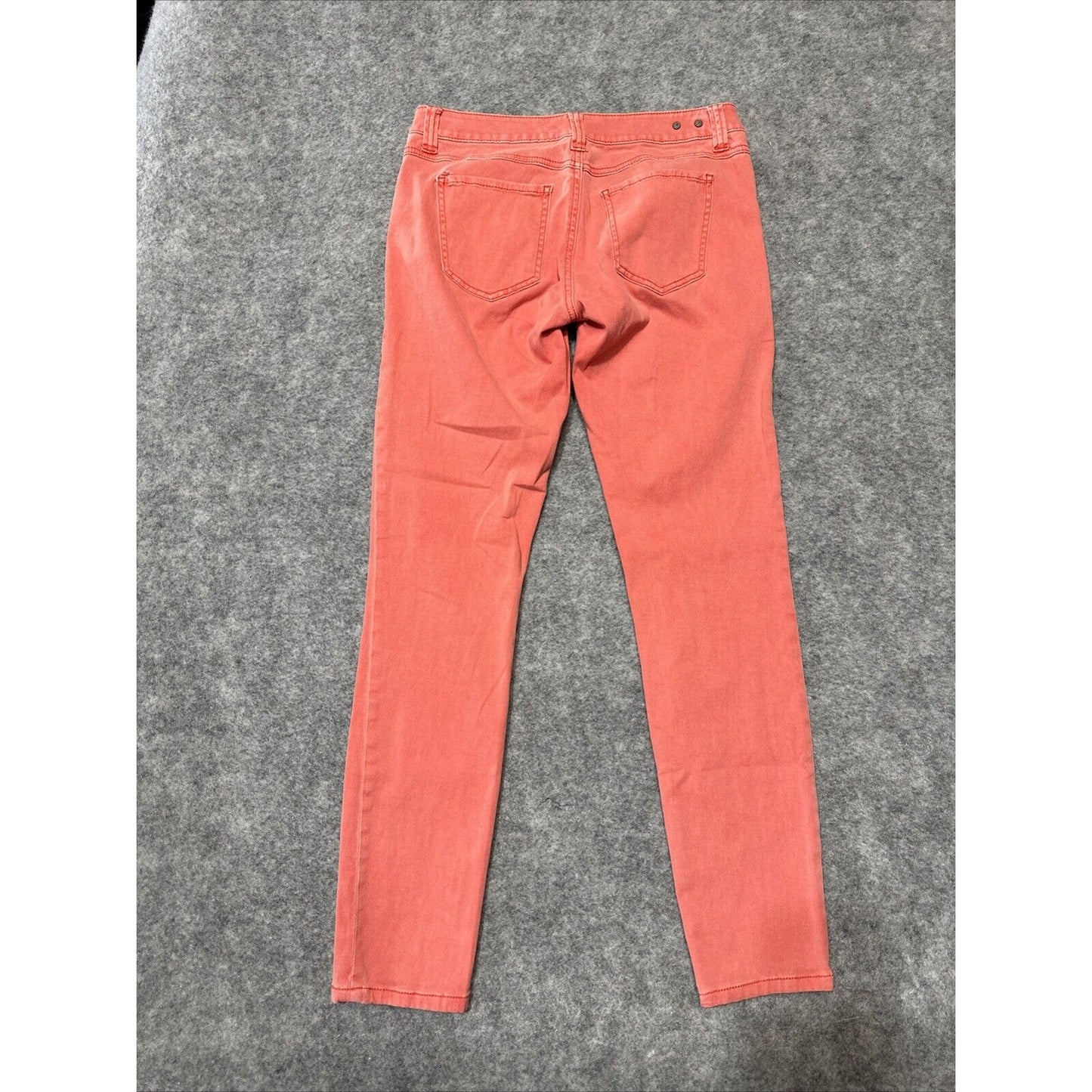 CAbi Women's Skinny Jeans Size 4 Red Peach Light Wash Denim