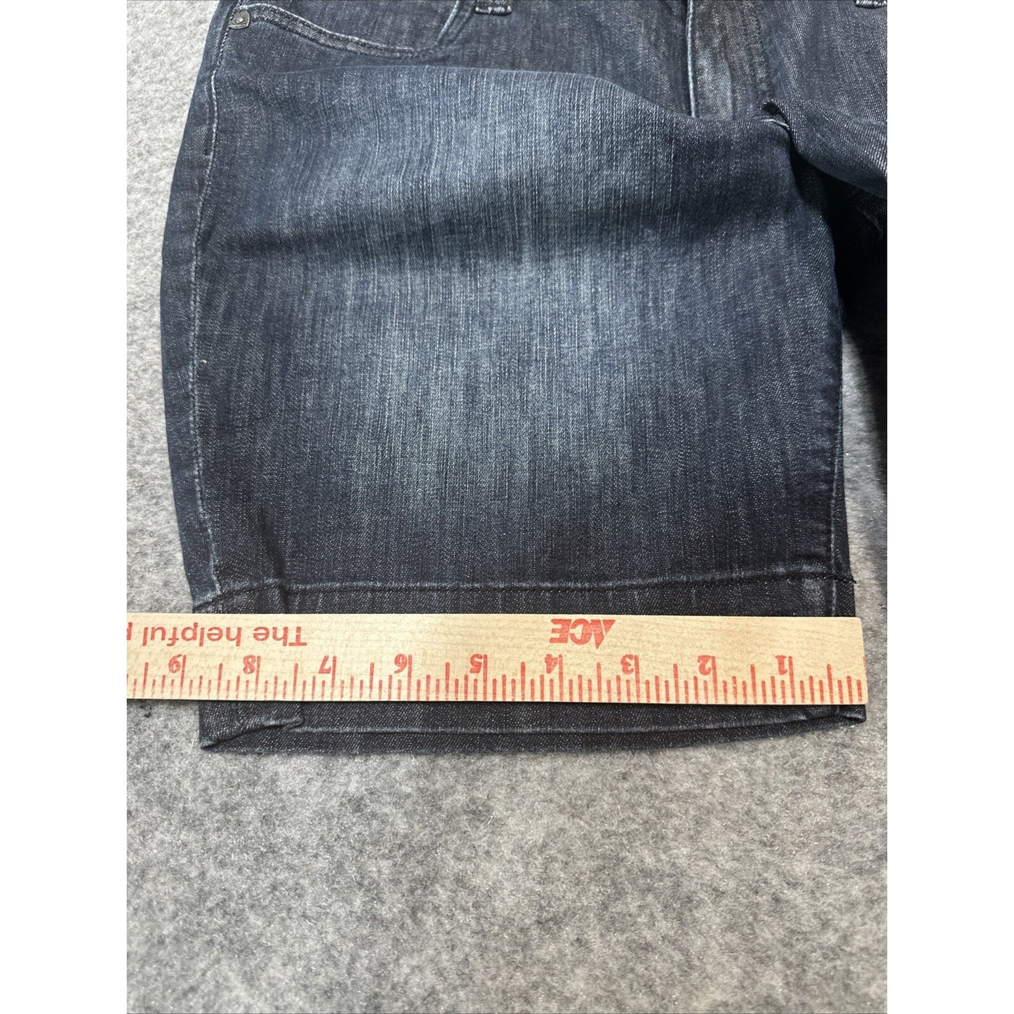 KUT From The Kloth Women's Bermuda Jean Shorts Size 12P Petite Blue Dark