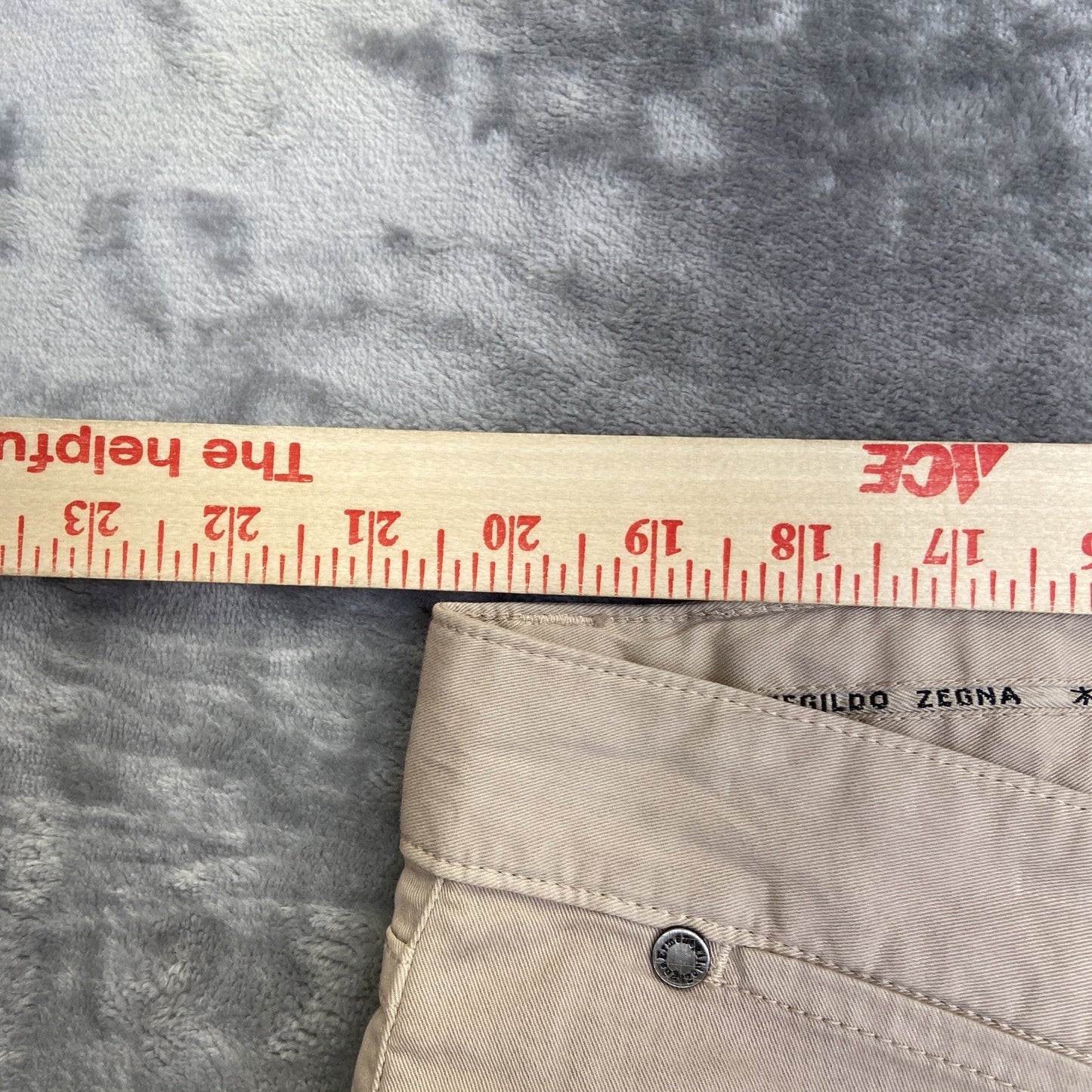 New Ermenegildo Zegna Straight Jeans Men's Size 42 Beige