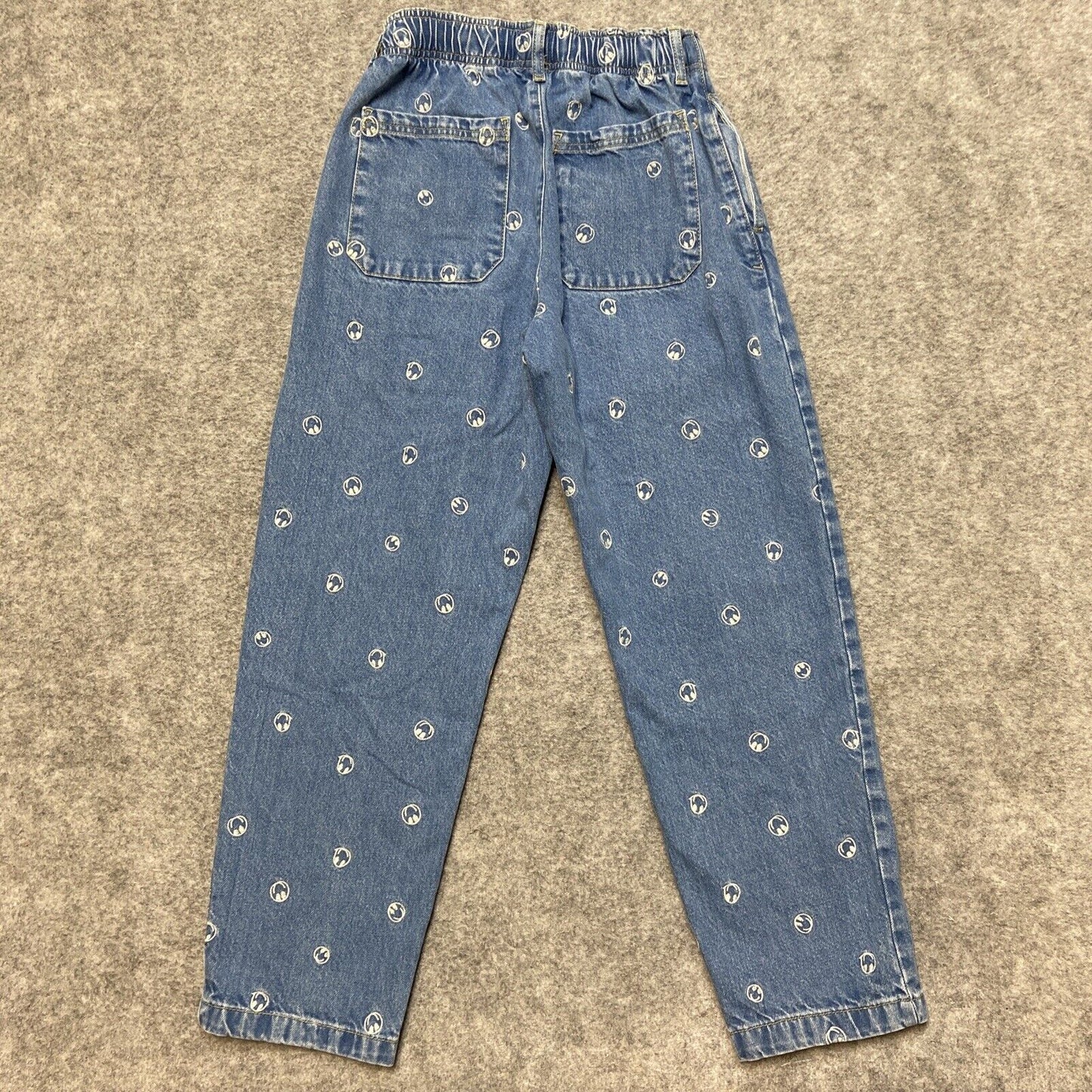 BDG Urban Outfitters Elastic Waist Pull On Straight Jeans Women's Size S Blue