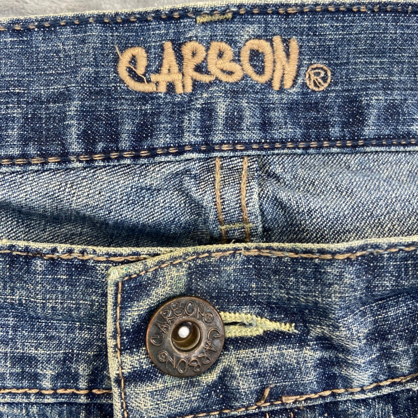 Carbon Men's Straight Leg Jeans Blue Denim Size 30/30 #534424