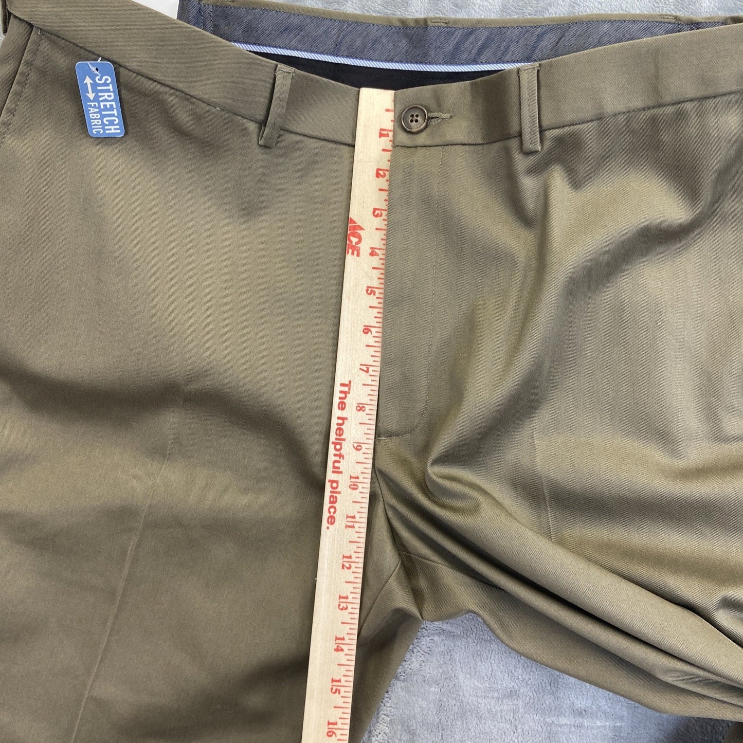 New Haggar Classic Fit Premium No Iron Khaki Dress Pants Men's Size 40x29 Brown