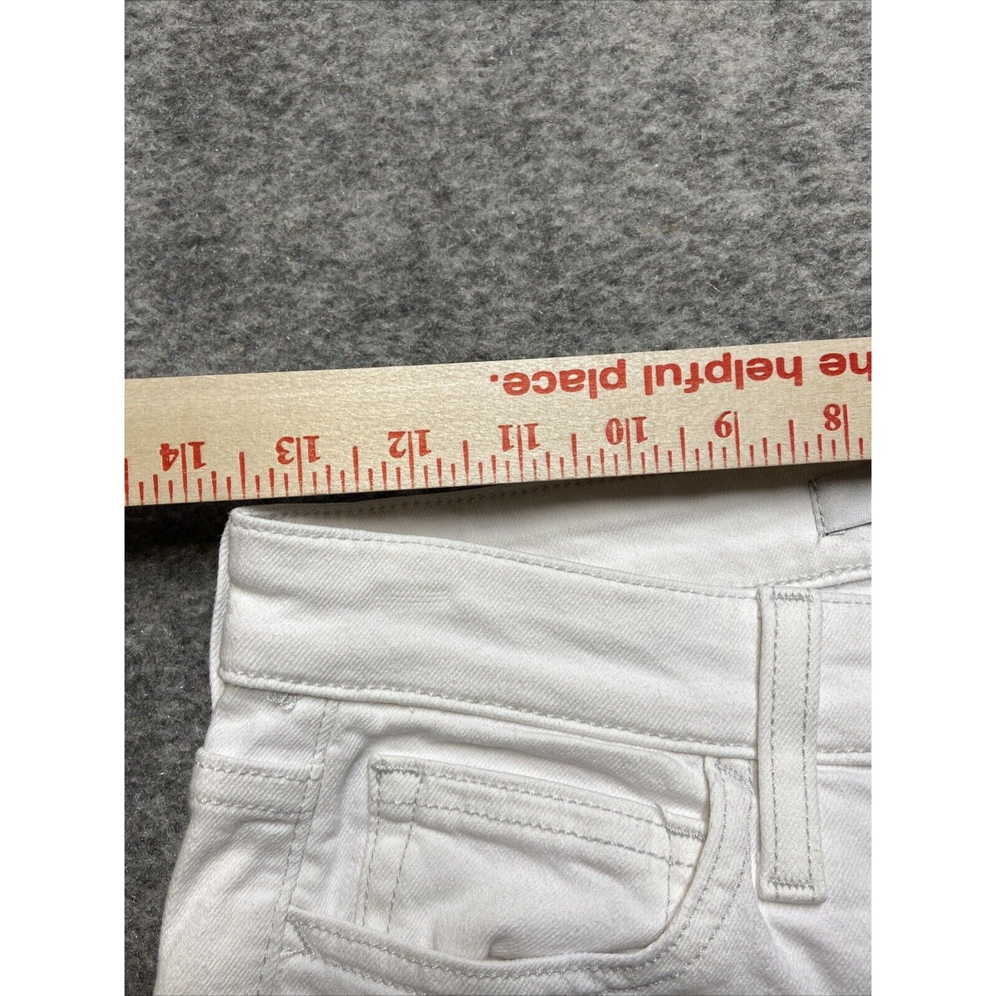 Joes Jeans Distressed Mid Rise Skinny Crop Jeans Women's Size 26 White