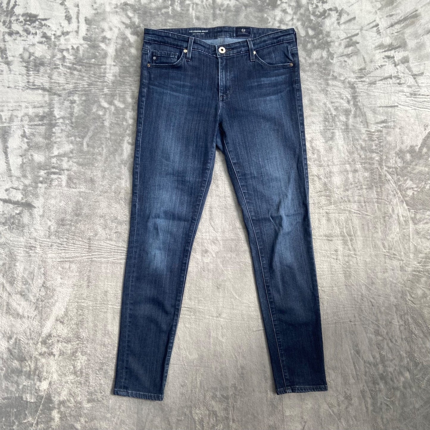 AG Adriano Goldschmied Women's Super Skinny Ankle Jeans 28R Blue