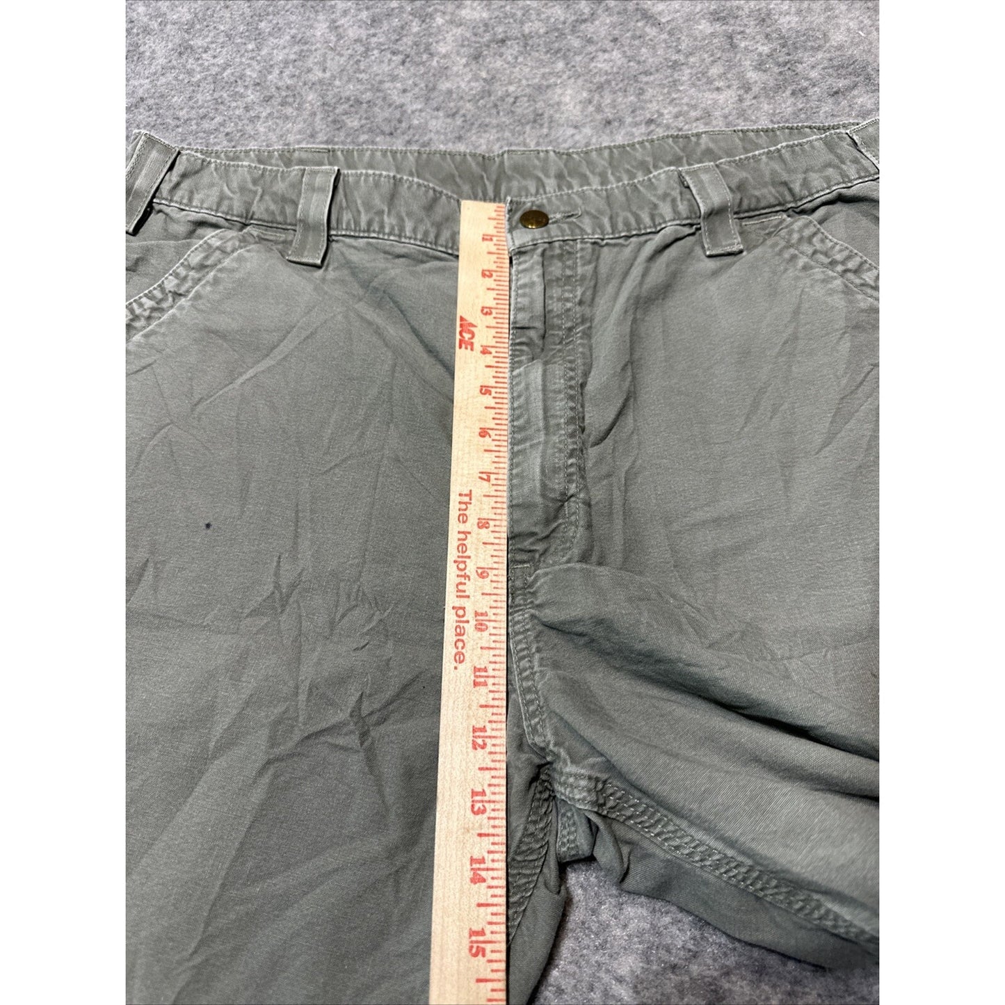 Carhartt Men's Cargo Shorts Size 40 Green Cargo Work Shorts