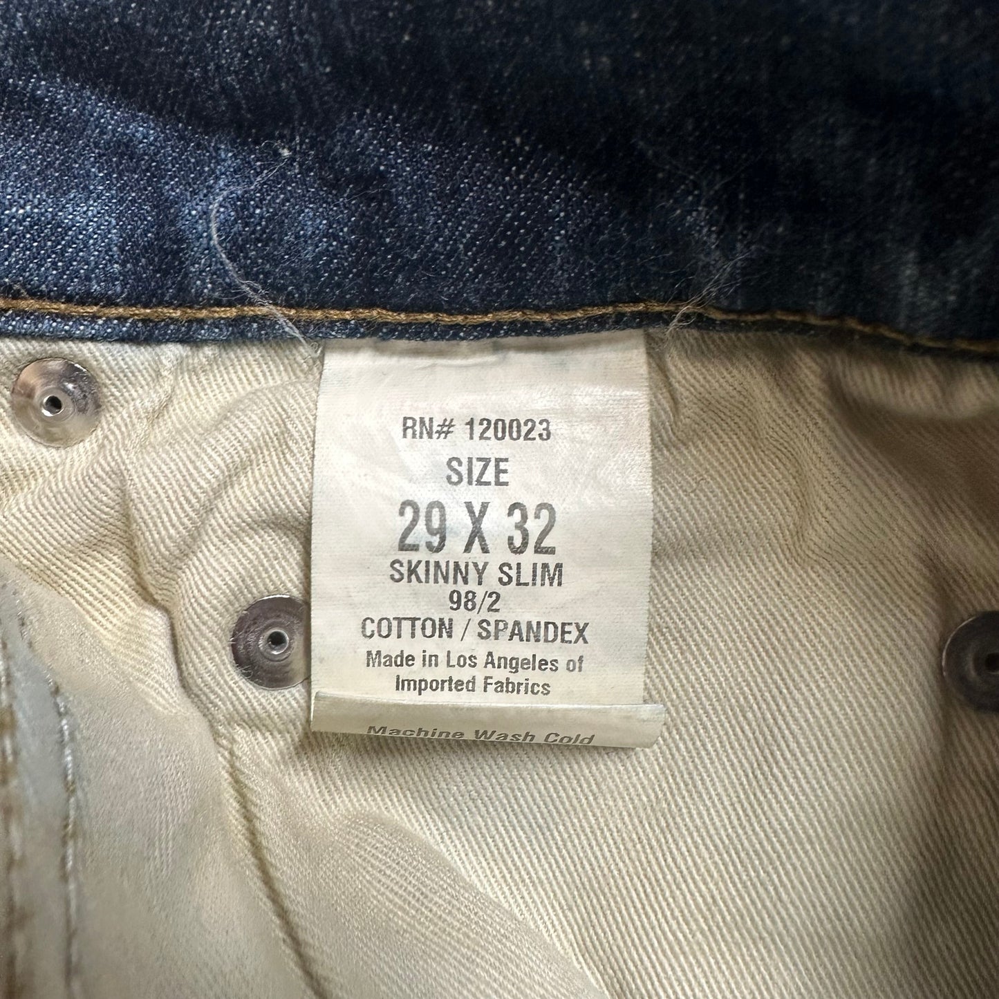 DSTLD Skinny Jeans Men's Size 29x32 Blue Denim