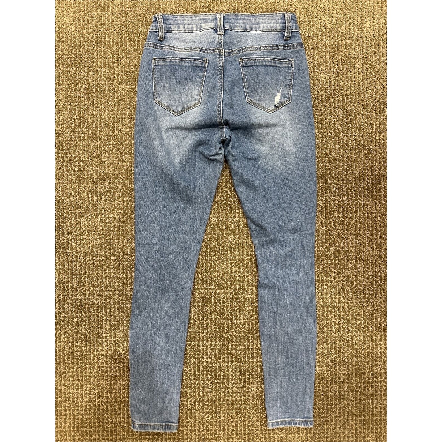 Pit Bull Premium Women’s Size 5/6 Skinny Distressed Blue Denim Jeans 28" inseam