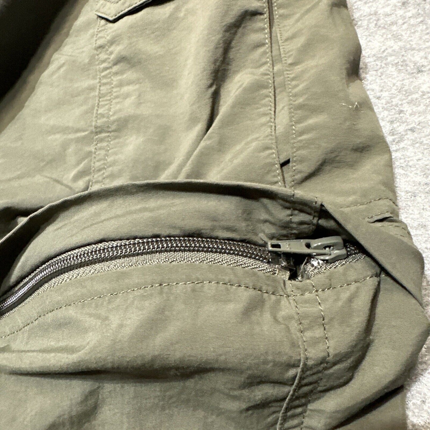 REI Co-op Sahara Men's Convertible Straight Cargo Pants Size Lx32 Green Dark