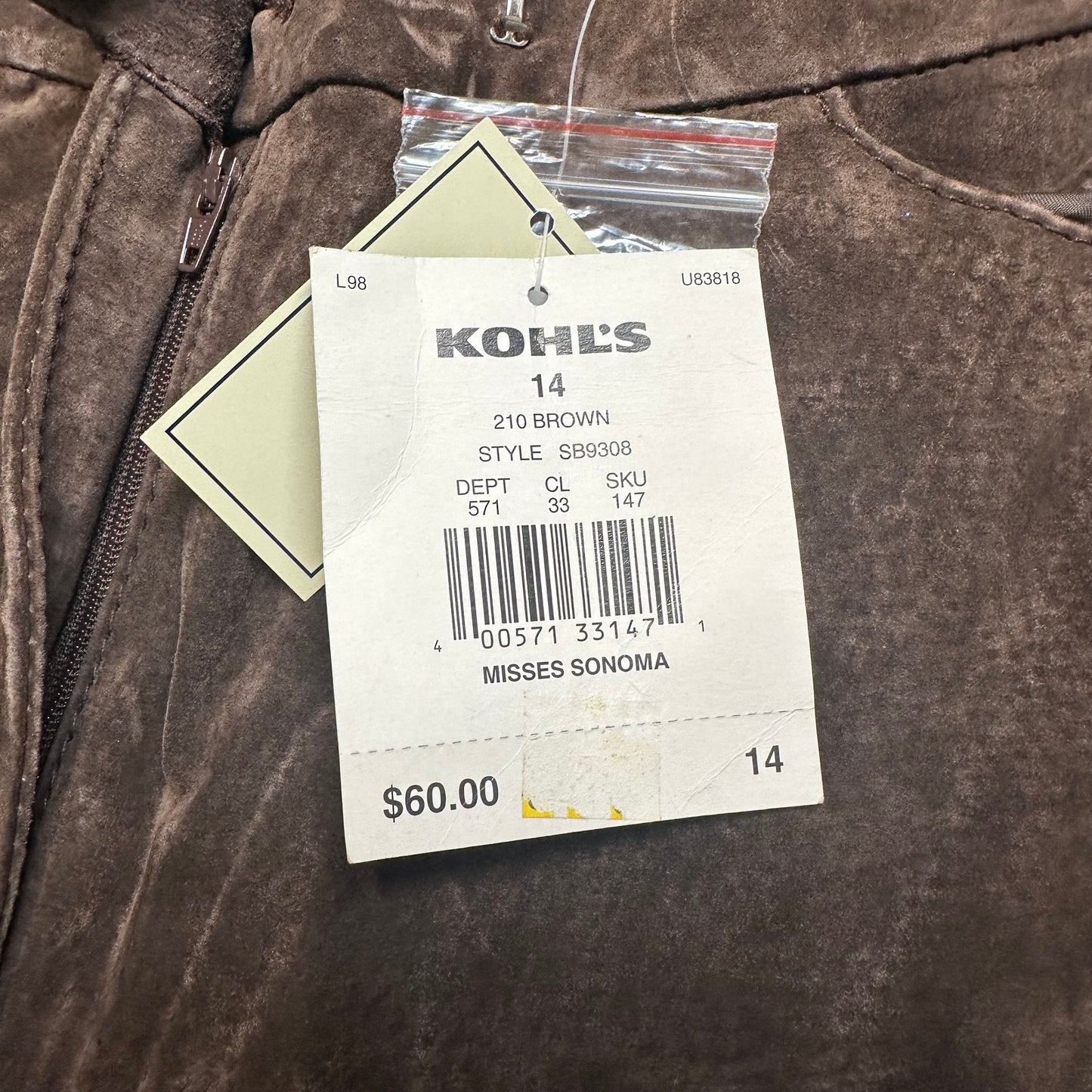Genuine Sonoma Jean Company Bootcut Jeans Women's Size 14 Brown