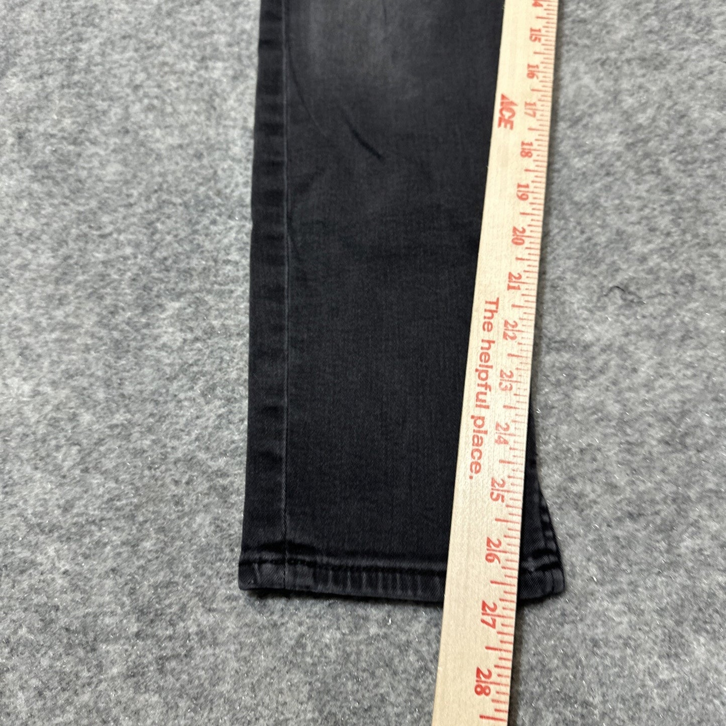 KUT From The Kloth Women's Distressed Skinny Jeans Size 8 Black Dark Wash Denim