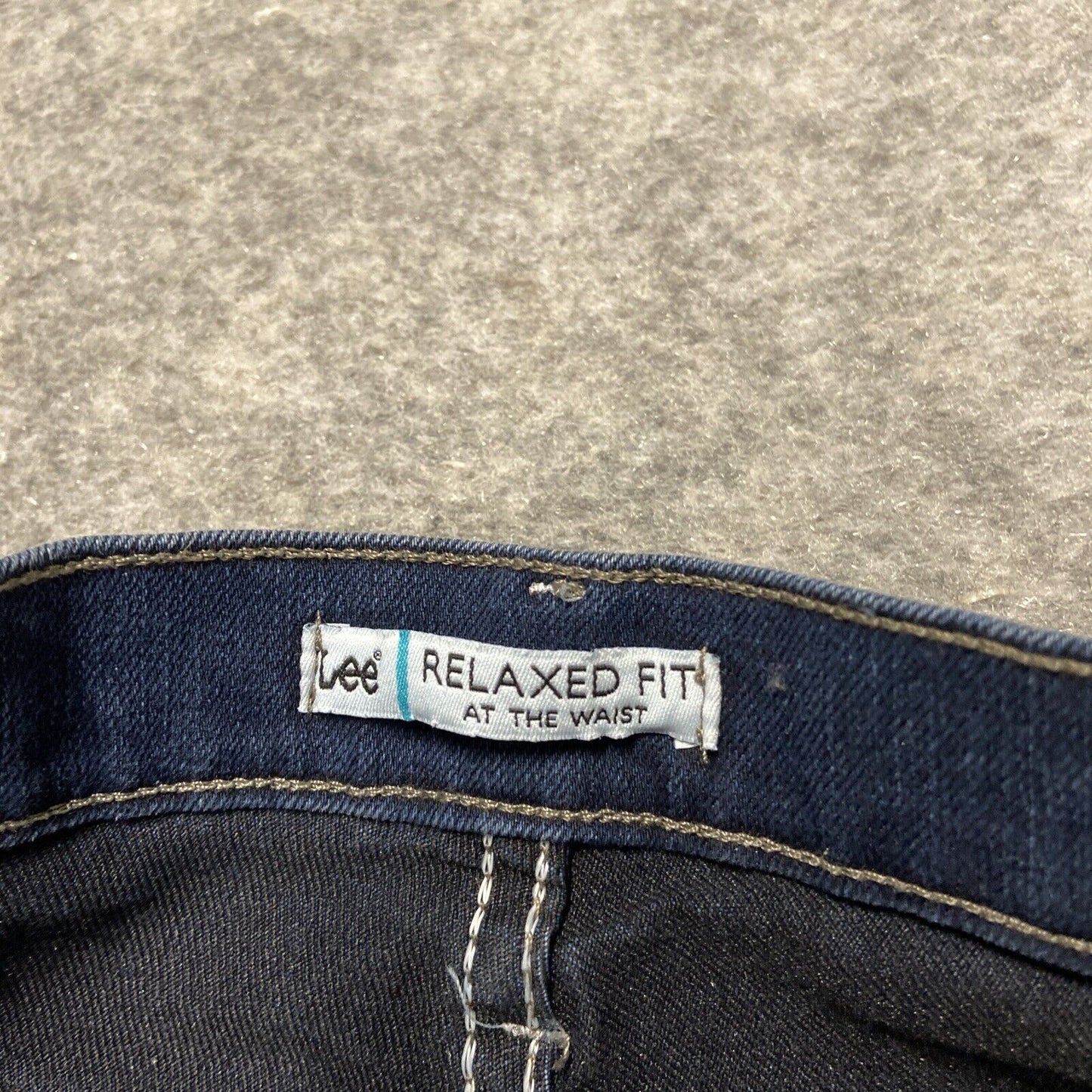 New Lee Relaxed Fit At The Waist Straight Leg Jeans Women's 18S Dark Blue Denim