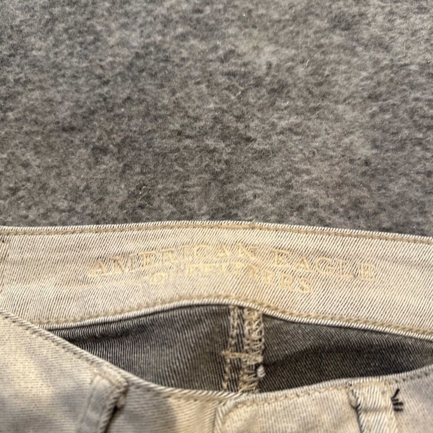 American Eagle Stretch Women's Jegging Size 00 Beige Light Wash Denim