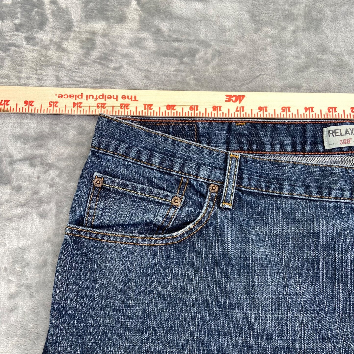 Levi's Men's 559 Relaxed Straight Jeans Size 48x32 Blue