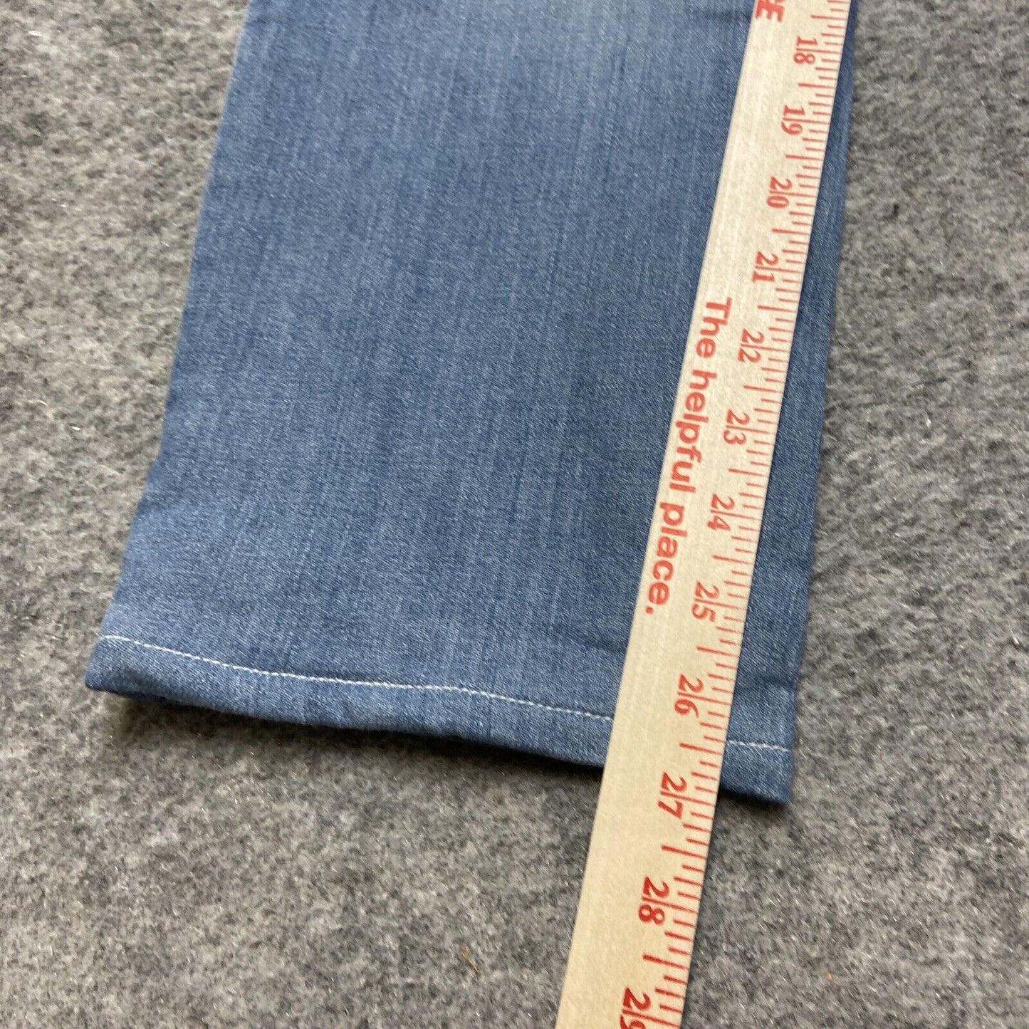 Eddie Bauer Flannel Lined Boyfriend Mid Rise Straight Jeans Women's Sz 10P Blue