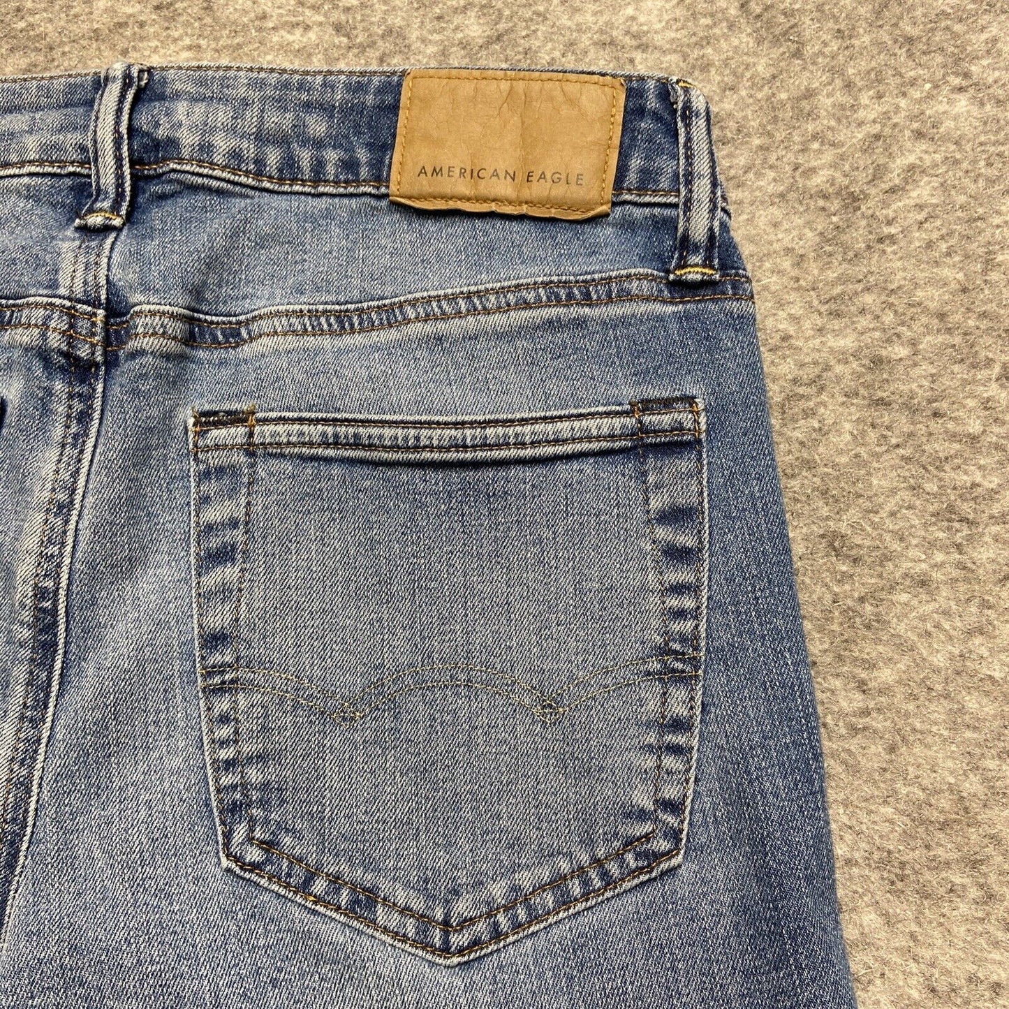 American Eagle Airflex + Skinny Jeans Men's Size 28x30 Light Blue Denim