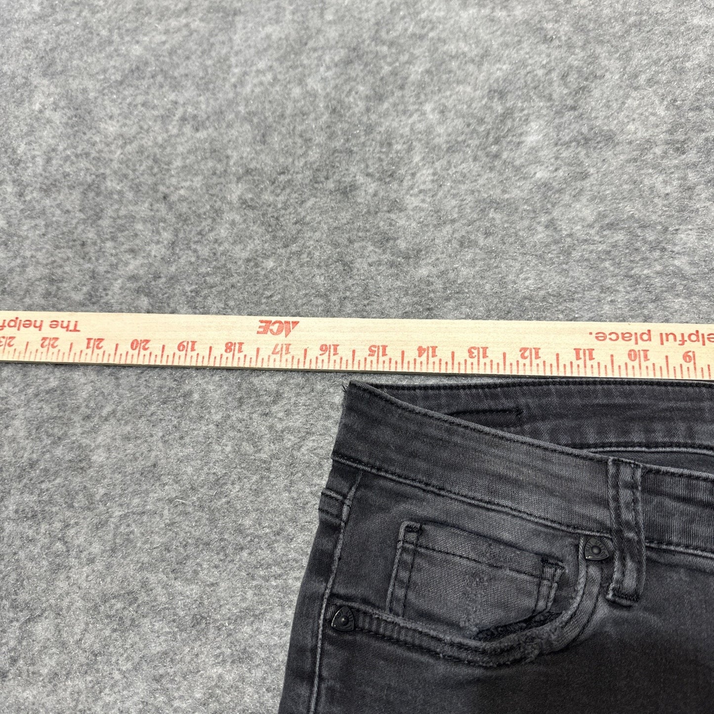 KUT From The Kloth Women's Distressed Skinny Jeans Size 8 Black Dark Wash Denim