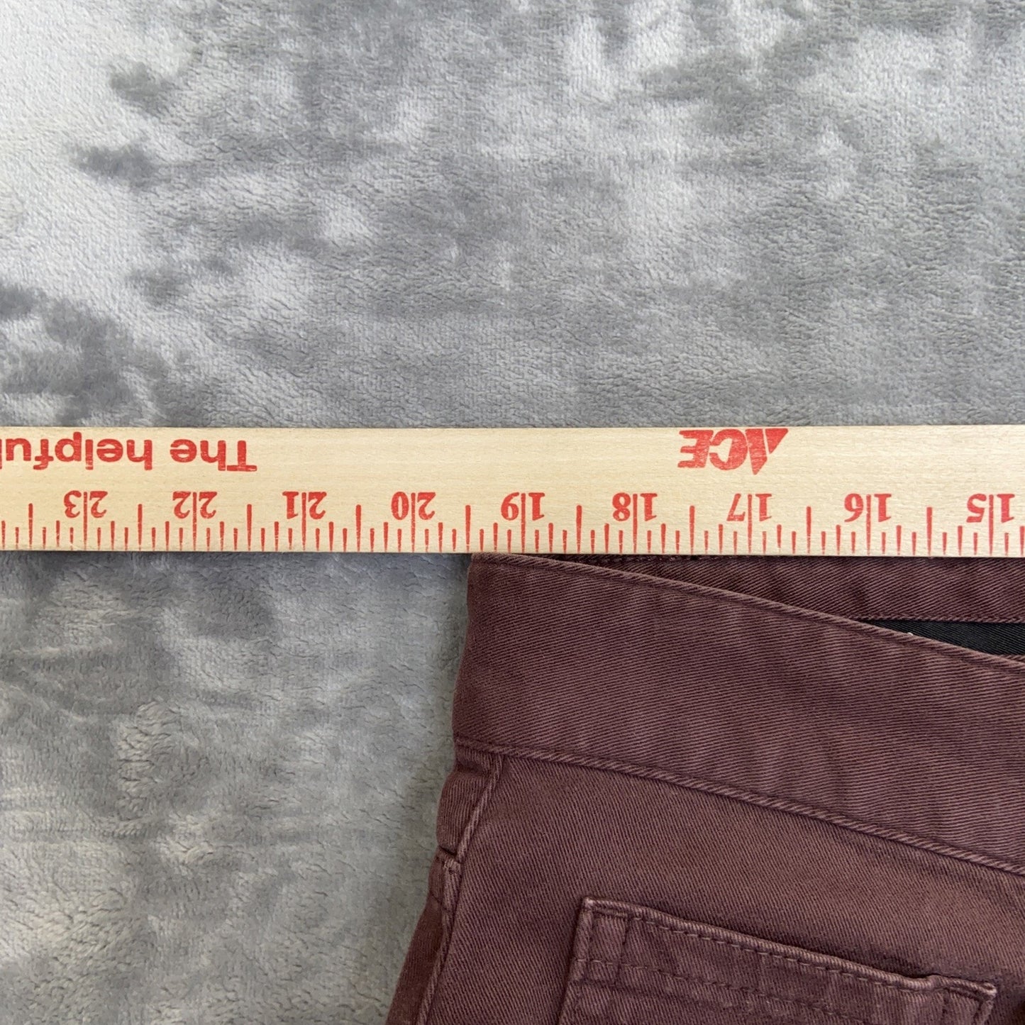 New Ermenegildo Zegna Straight Jeans Men's Size 40 Maroon Dark Red Purple