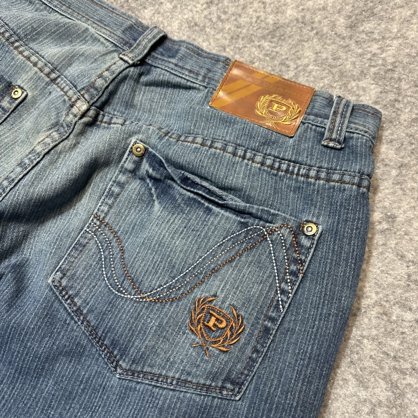 Vintage PHAT Classic Original Fit Jeans Men's 40x30 Blue Denim Skater Hemmed