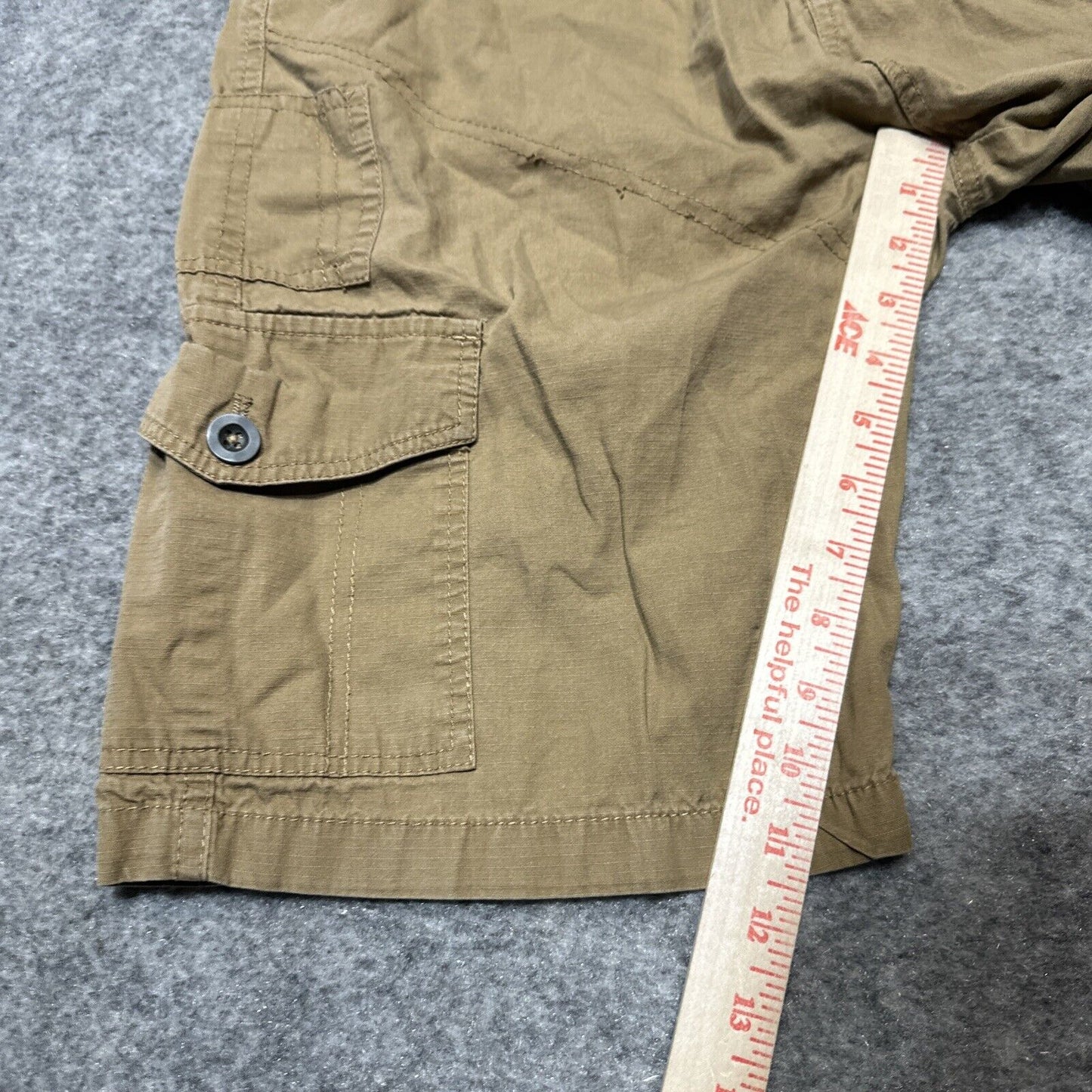 Plugg Men's Cargo Shorts Size 29 Tan Brown Shorts