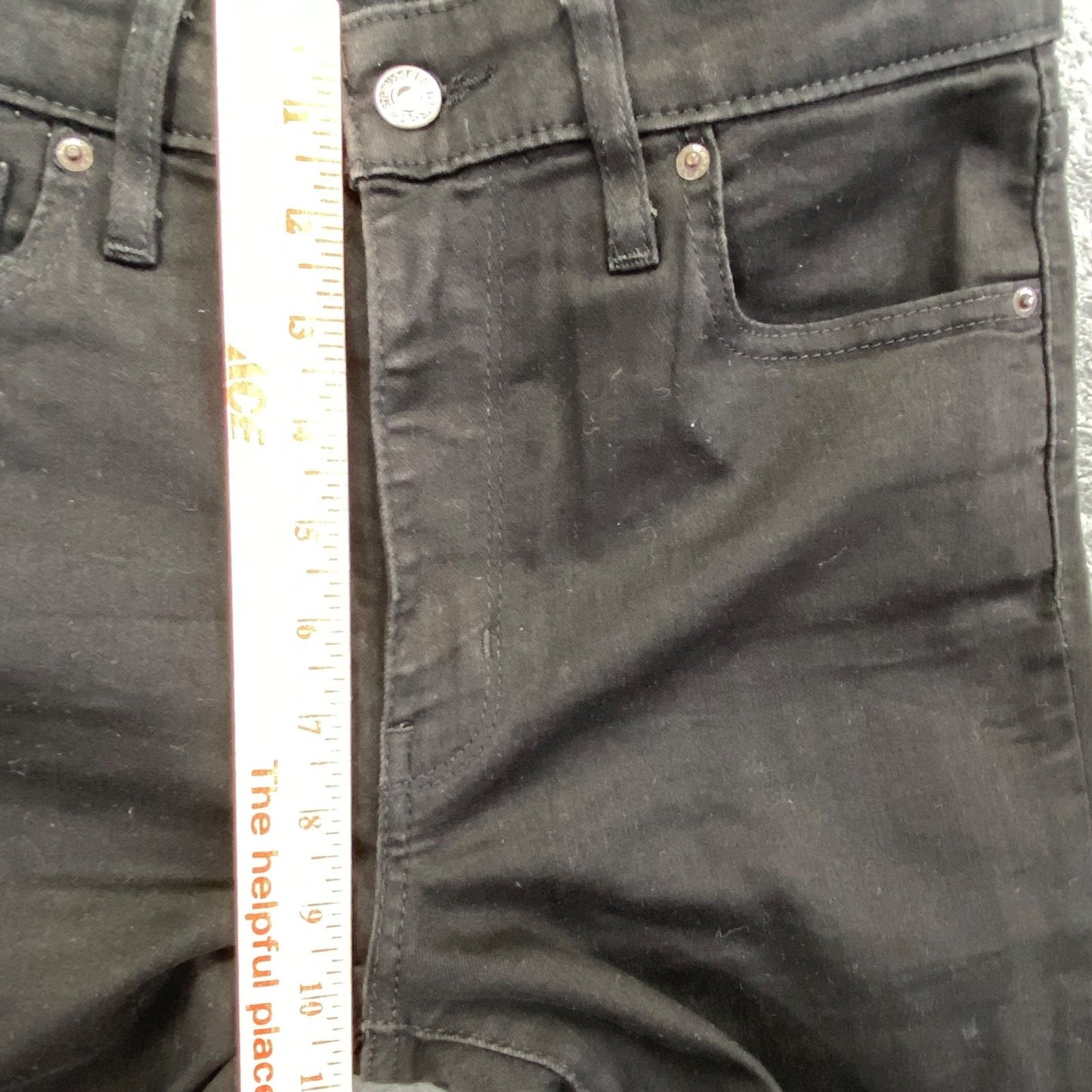 Levi's 725 High Rise Bootcut Jeans Women's Size 29 Black Cotton Blend
