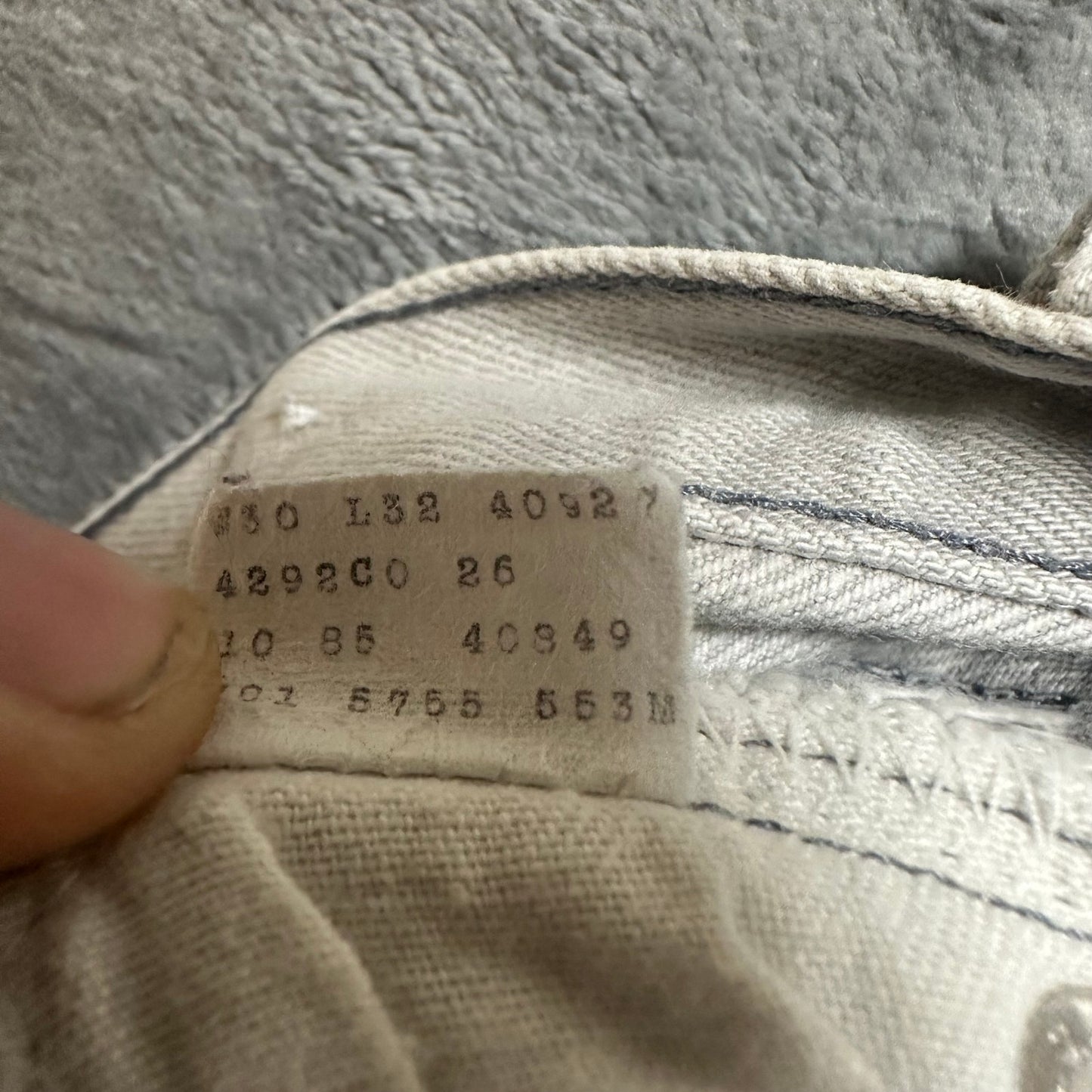 Vintage Levi's 701 XX Student Straight Jeans Boys Size 30x32 WhiteVintage Levi's 701 Straight Jeans Boys Size 30x32 White