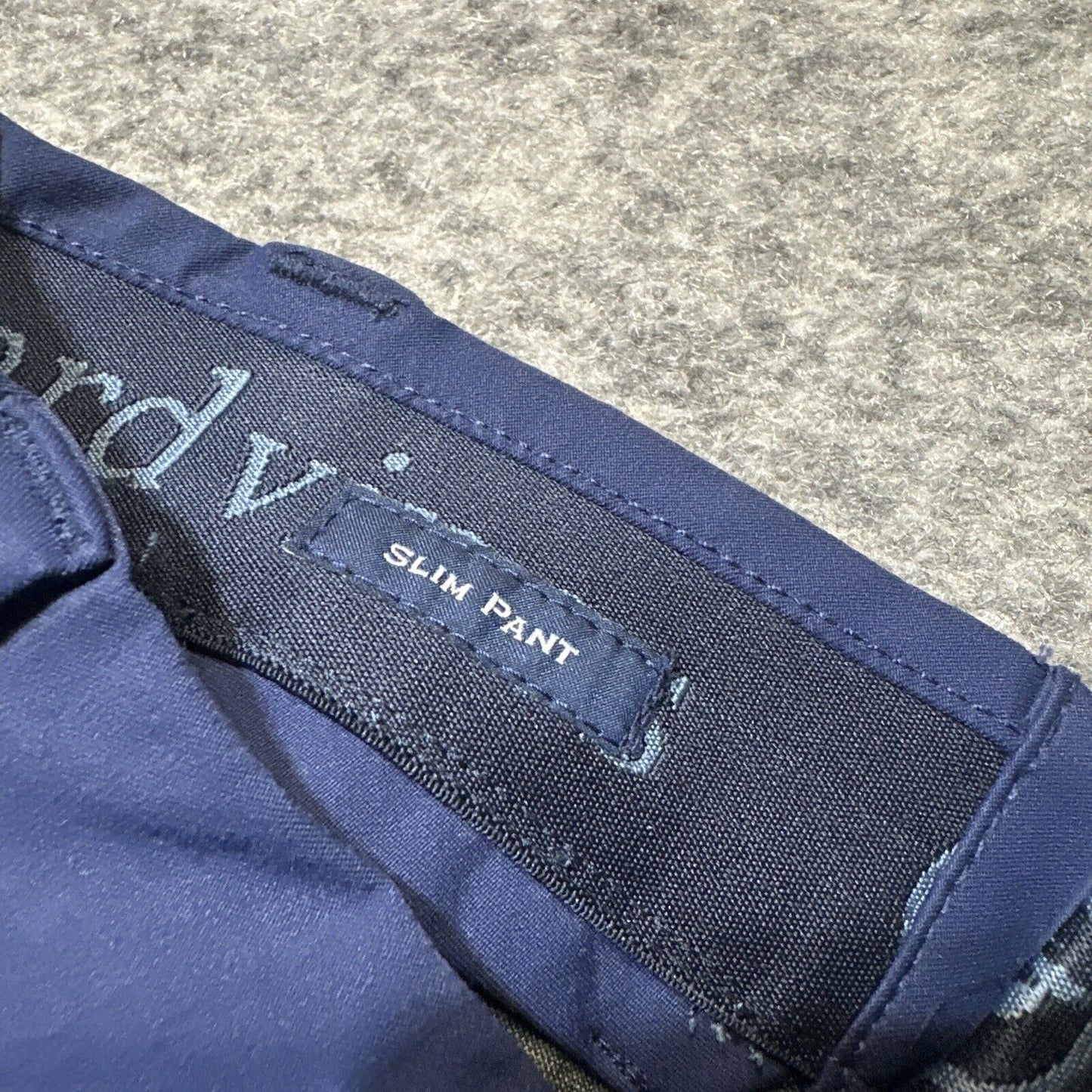 New Vineyard Vines Performance Slim Fit Chino Mens Size 28x32 Deep Bay Dark Blue