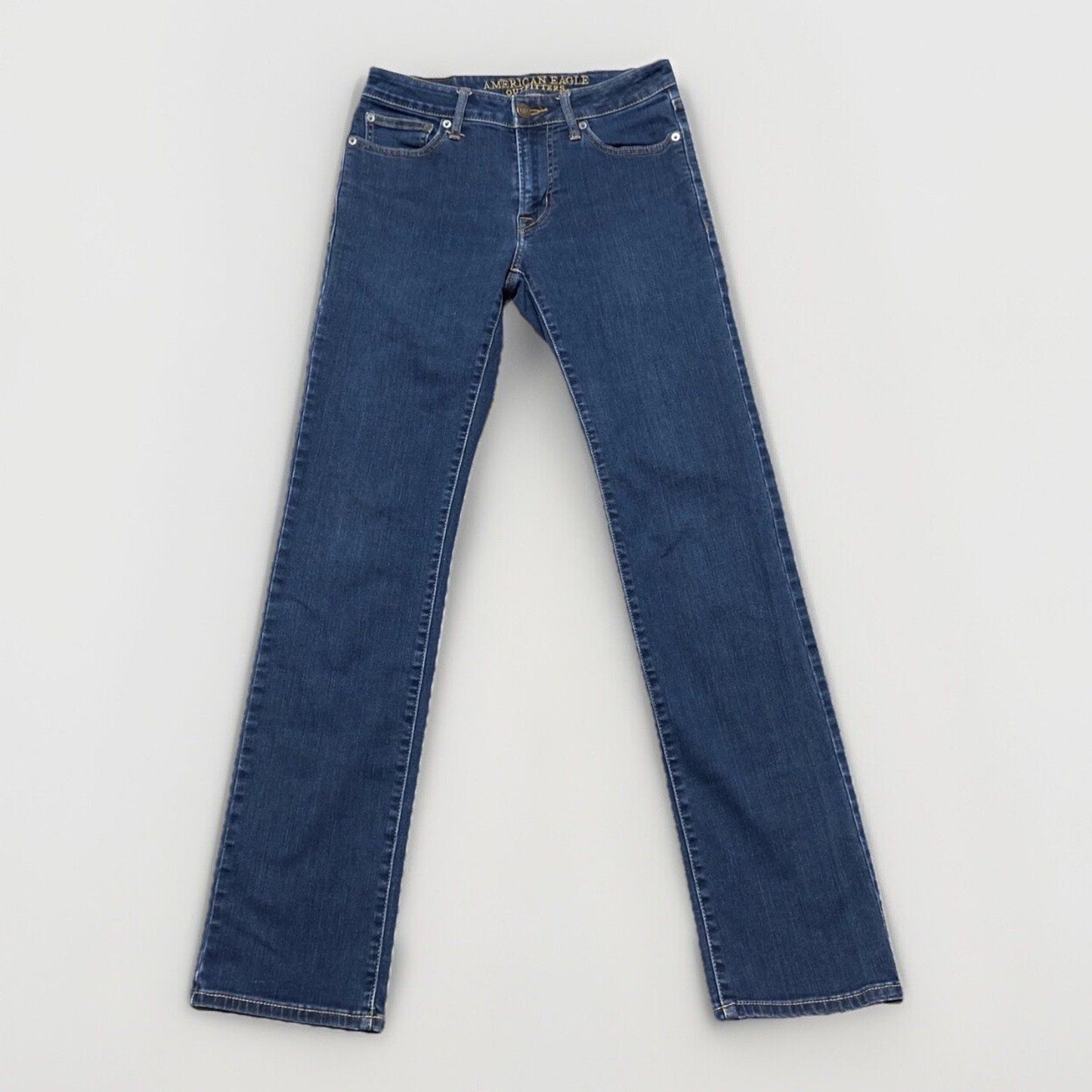 American Eagle Active Flex Original Straight Men's Size 28x34 Dark Blue Denim
