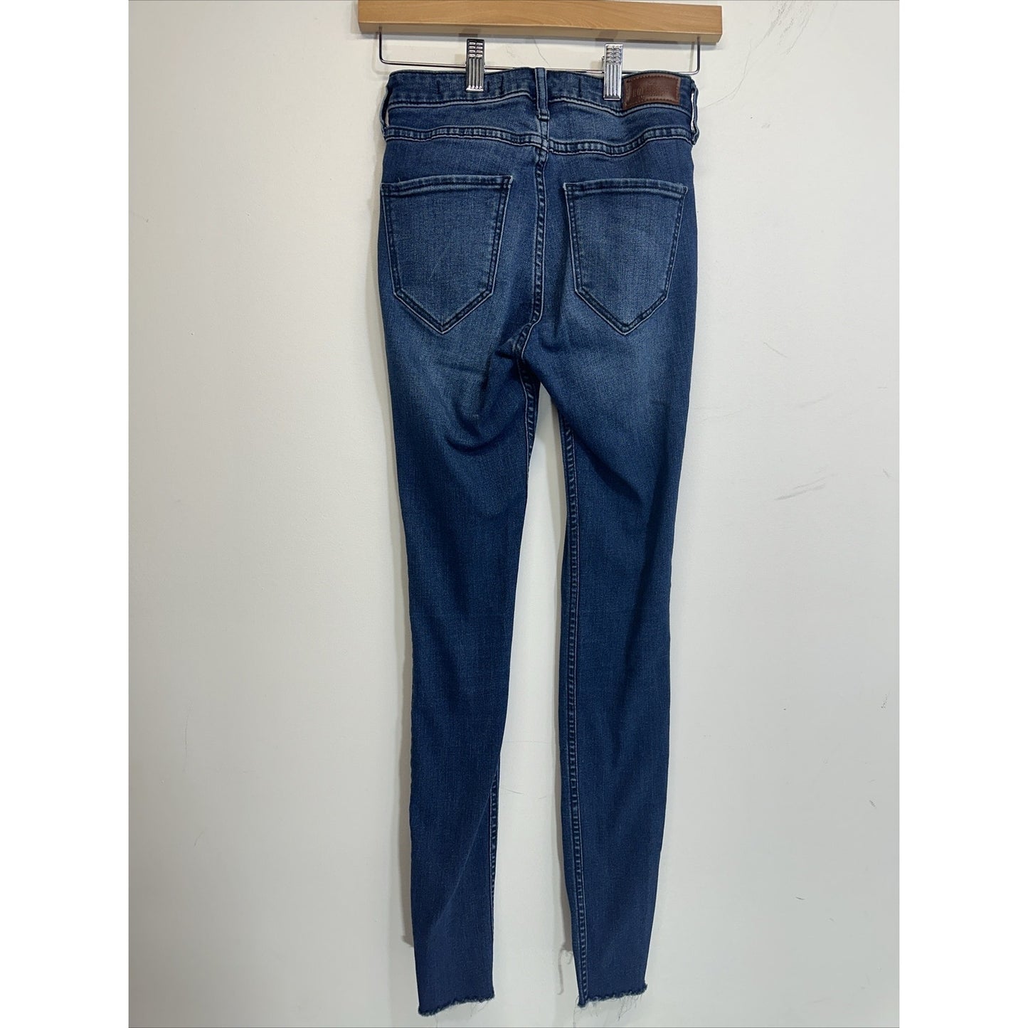 Hollister Classic Stretch Jeans Womens 0R Distressed High Rise Super Skinny Blue