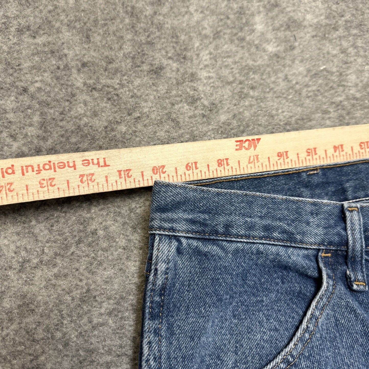 Rustler Regular Fit Jeans Men's Size 42x30 Blue Medium Wash Denim Work Jeans
