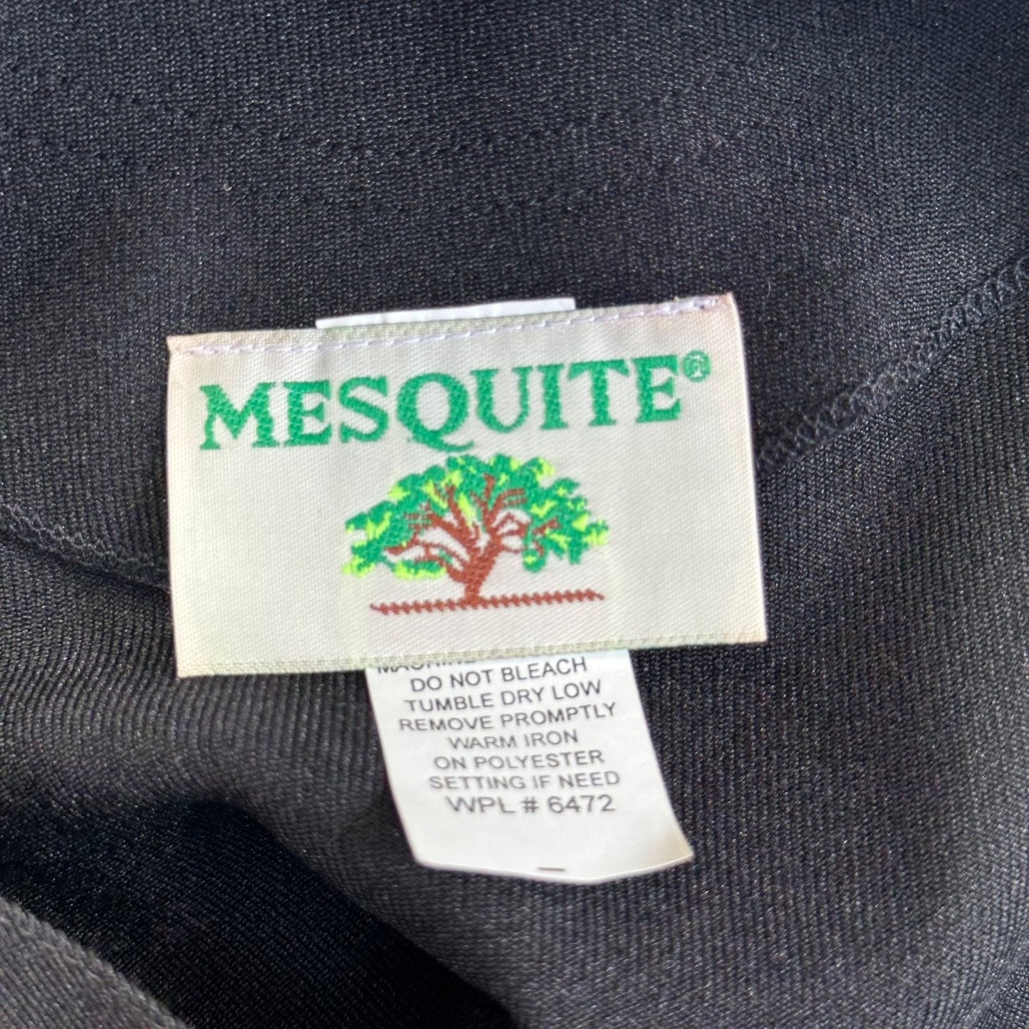 Vintage New Mesquite Women's Flared Western Show Pants Size 32 Black