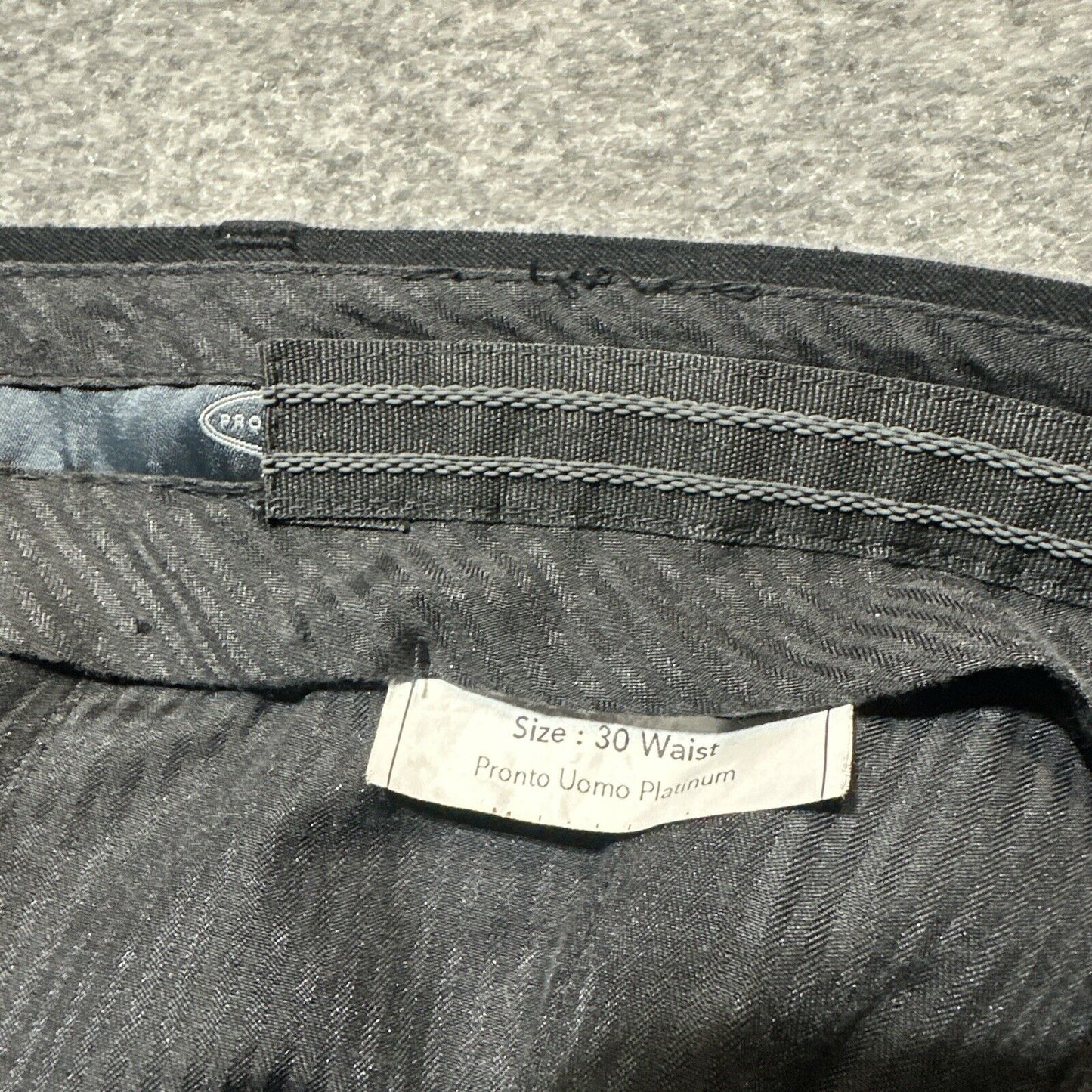 Pronto Uomo Platinum Men's Dress Pants Size 30 Black Pants