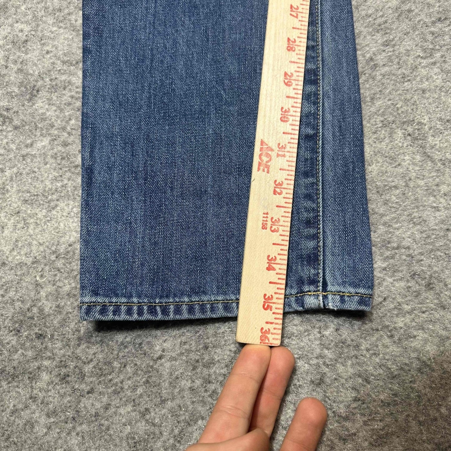 Gap 1969 Men's Slim Jeans Size 32x36 Blue Faded Wash Denim