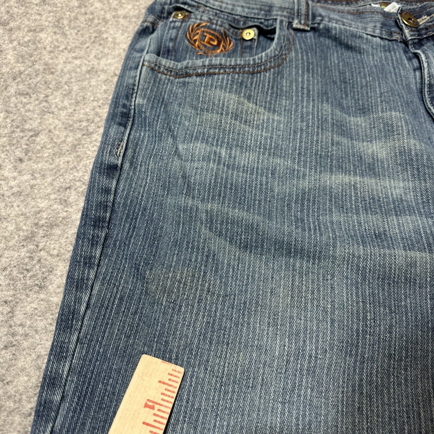 Vintage PHAT Classic Original Fit Jeans Men's 40x30 Blue Denim Skater Hemmed