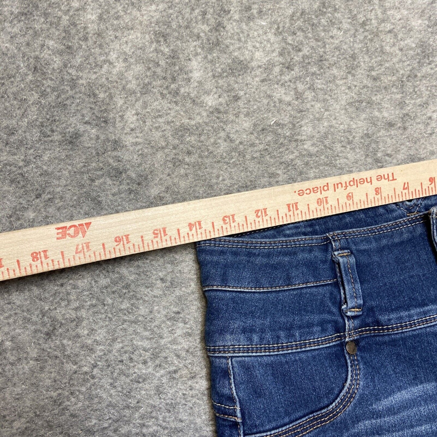 Astor Denim Distressed Skinny Jeans Women's Size 7 Dark Blue Faded Denim