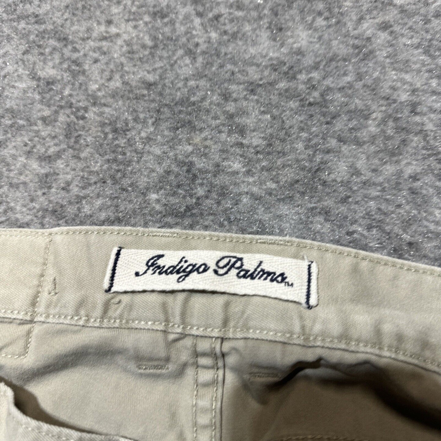 Indigo Palms Relaxed Fit Men's Straight Jeans Size 33x32 Beige Light Wash Denim