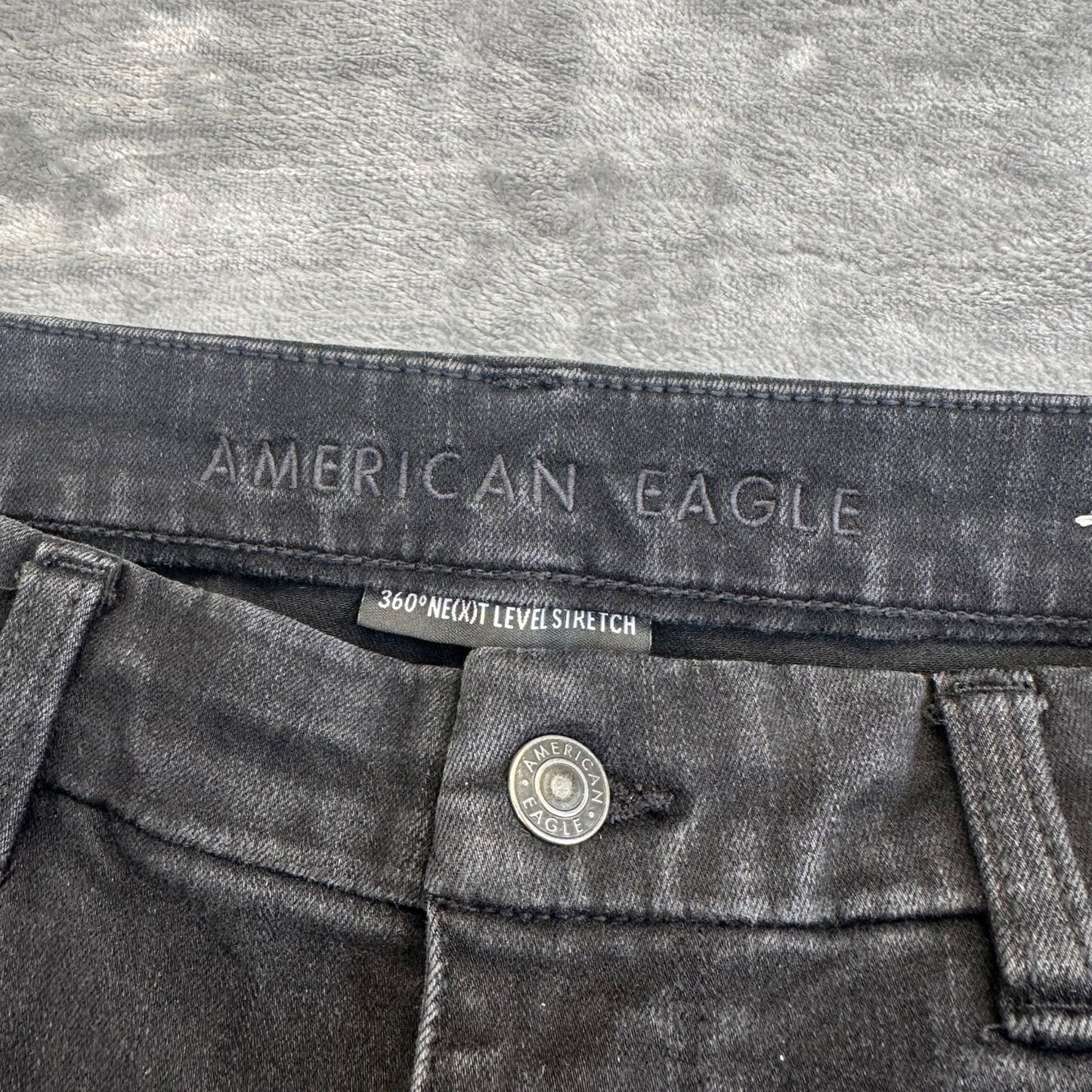 American Eagle Women's Curvy Jegging Skinny Jeans Size 14 Black
