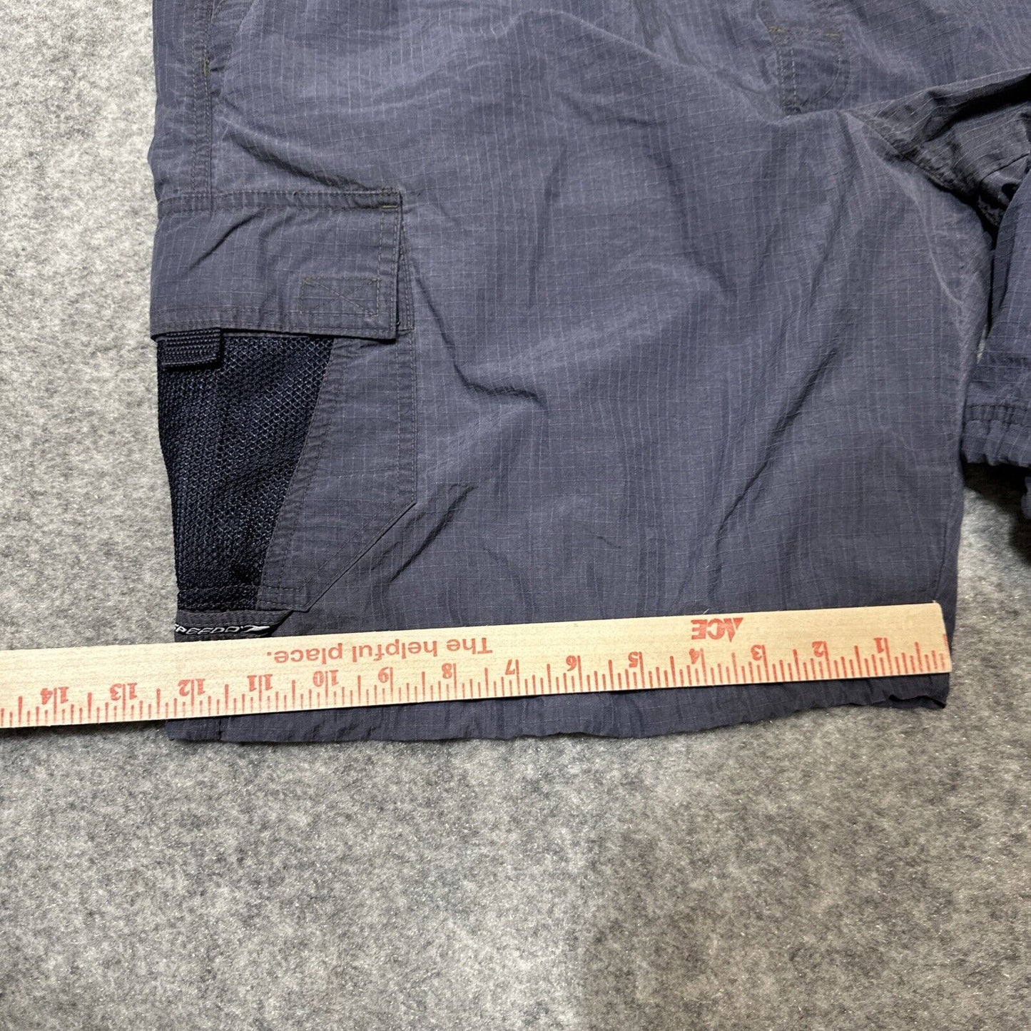 Speedo Men's Lined Swim Shorts Size L Gray Light Wash Shorts
